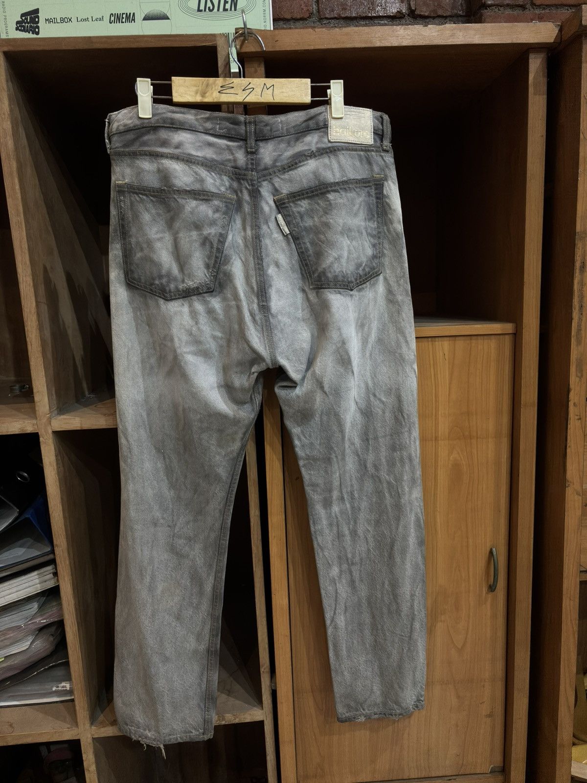Haikure Haikure California 1951 Old Black Denim Epoch 2 Jeans Size US 33 - 10 Thumbnail