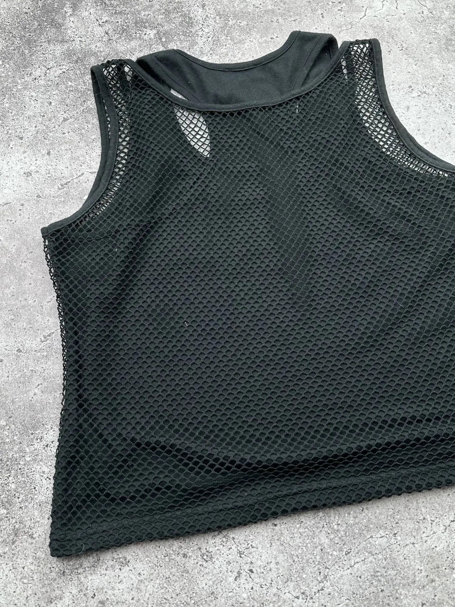 Vintage Vintage Mesh Tank Top C499(V267) Size L / US 10 / IT 46 - 5 Thumbnail