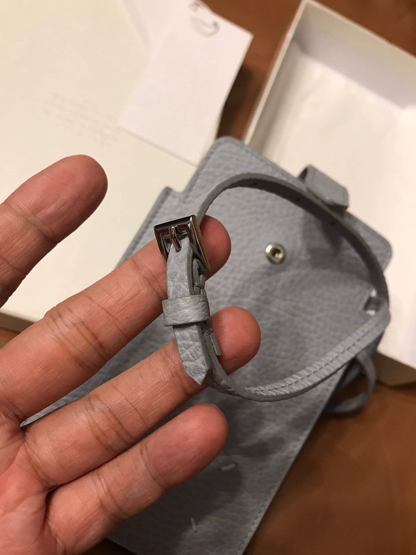 Maison Margiela Maison Margiela Phone Pouch Elephant Gray Adjustable Size ONE SIZE - 6 Thumbnail