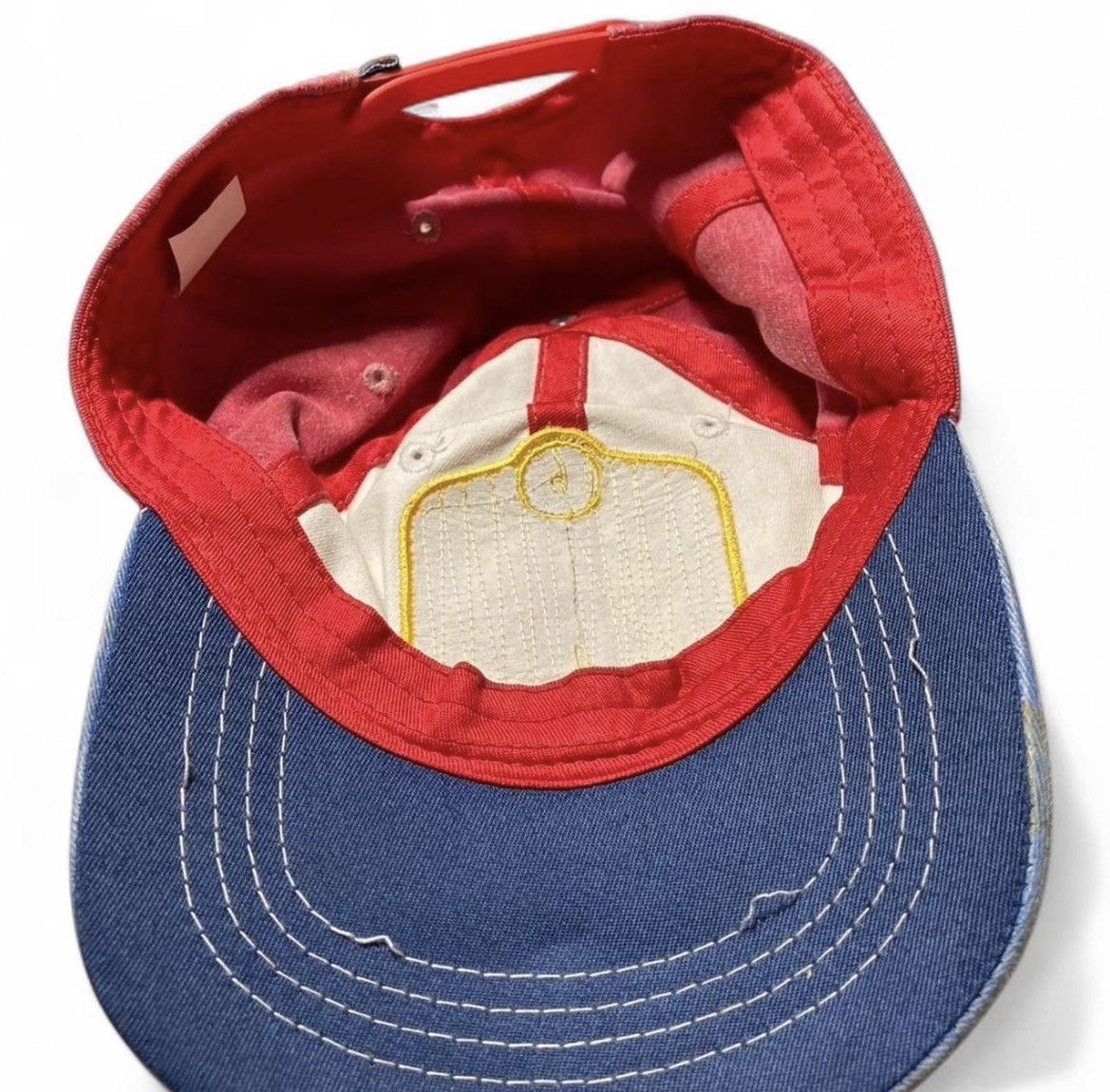 Vintage Vintage Tractor Supply Co. Trucker Hat - Red/Blue/Cream Size ONE SIZE - 3 Thumbnail