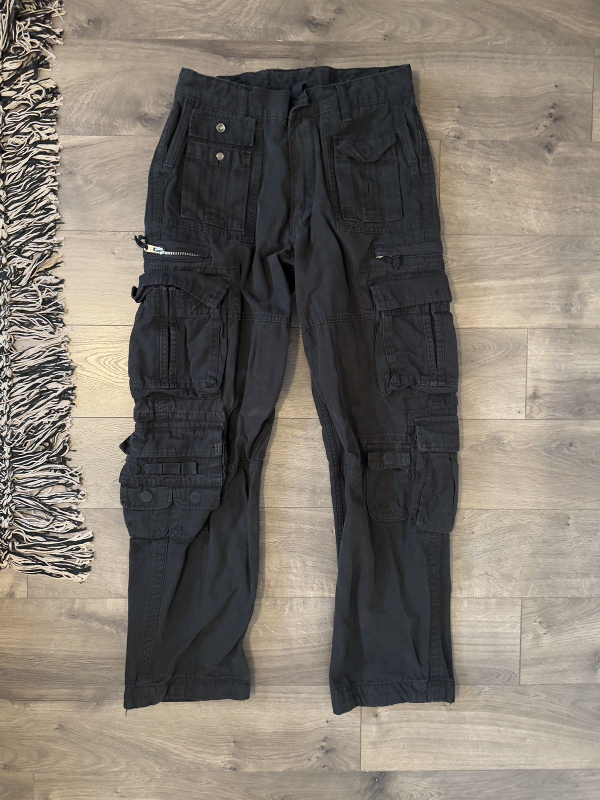 MNML Mnml Black Military Cargo Pants Size US 30 / EU 46 - 1 Thumbnail