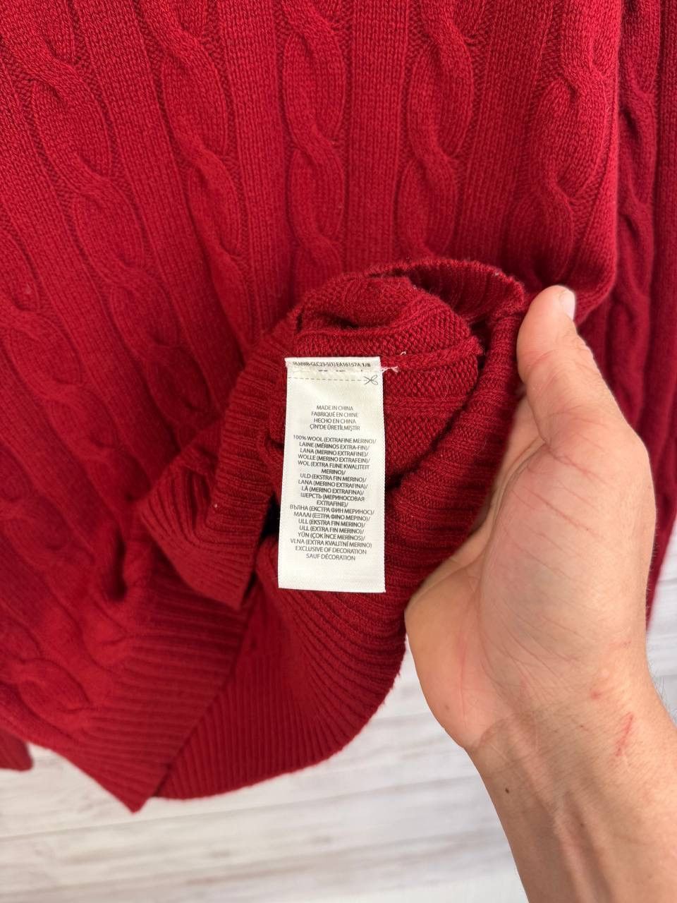 Polo Ralph Lauren Polo Ralph Lauren Sweater Mens Cable Knit Crewneck Pullover Size US S / EU 44-46 / 1 - 8 Thumbnail