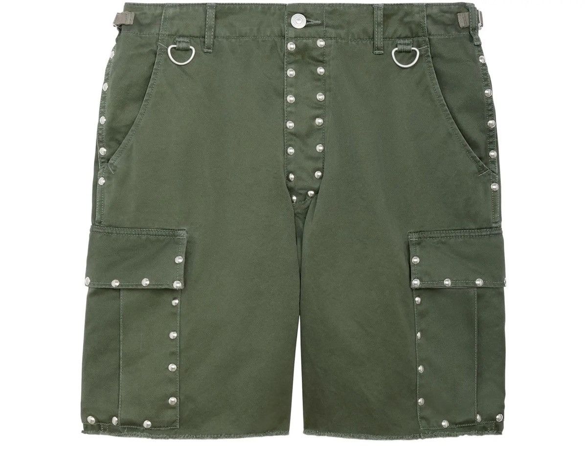 Celine × Hedi Slimane $1.2k SS22 Celine studded raw hem cargo shorts 48 Hedi Size US 30 / EU 46 - 17 Thumbnail