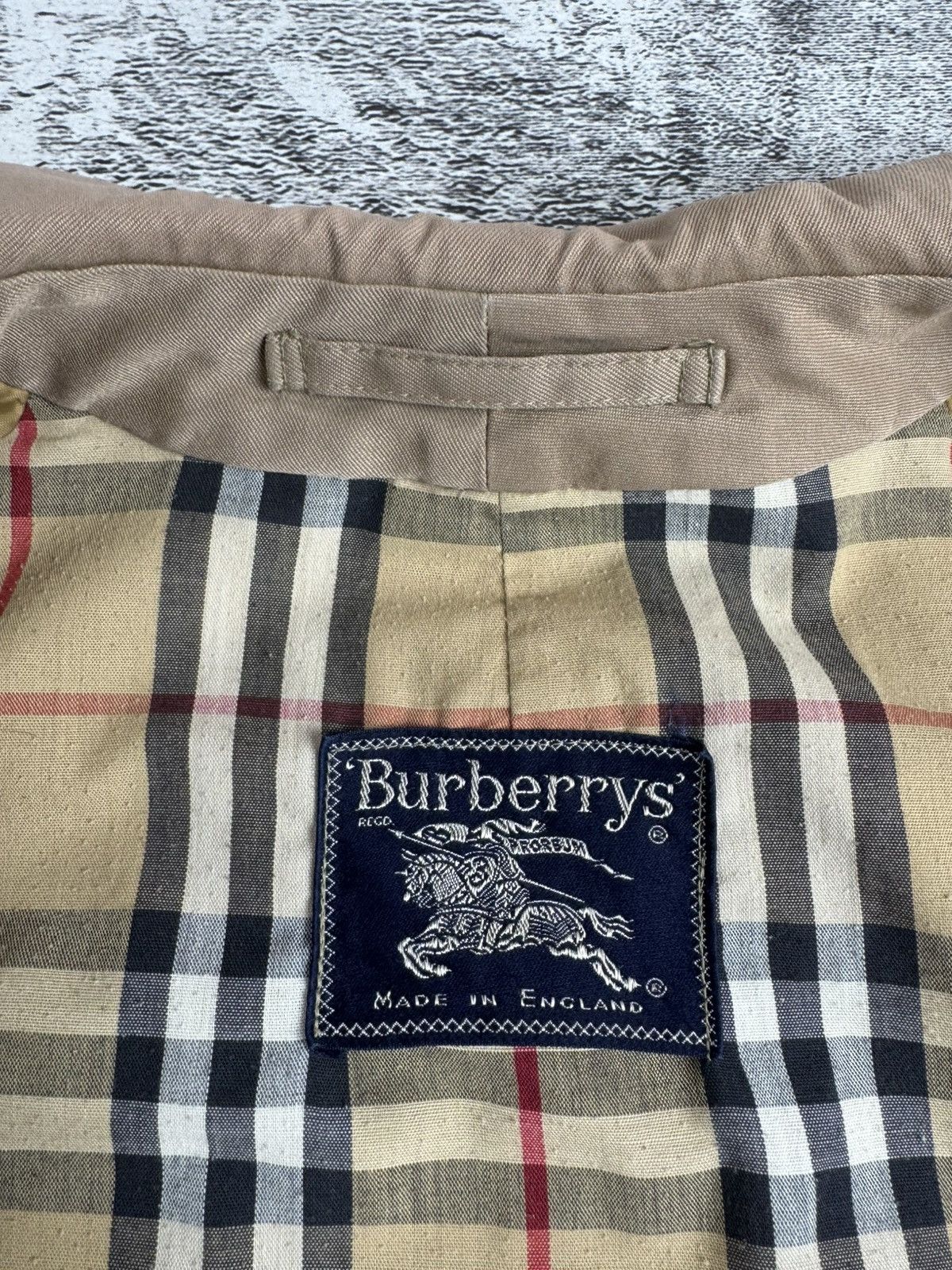 Burberry Burberrys 52 Large Nova Check 90S Trench Coat Jacket Blazer Size US L / EU 52-54 / 3 - 11 Thumbnail
