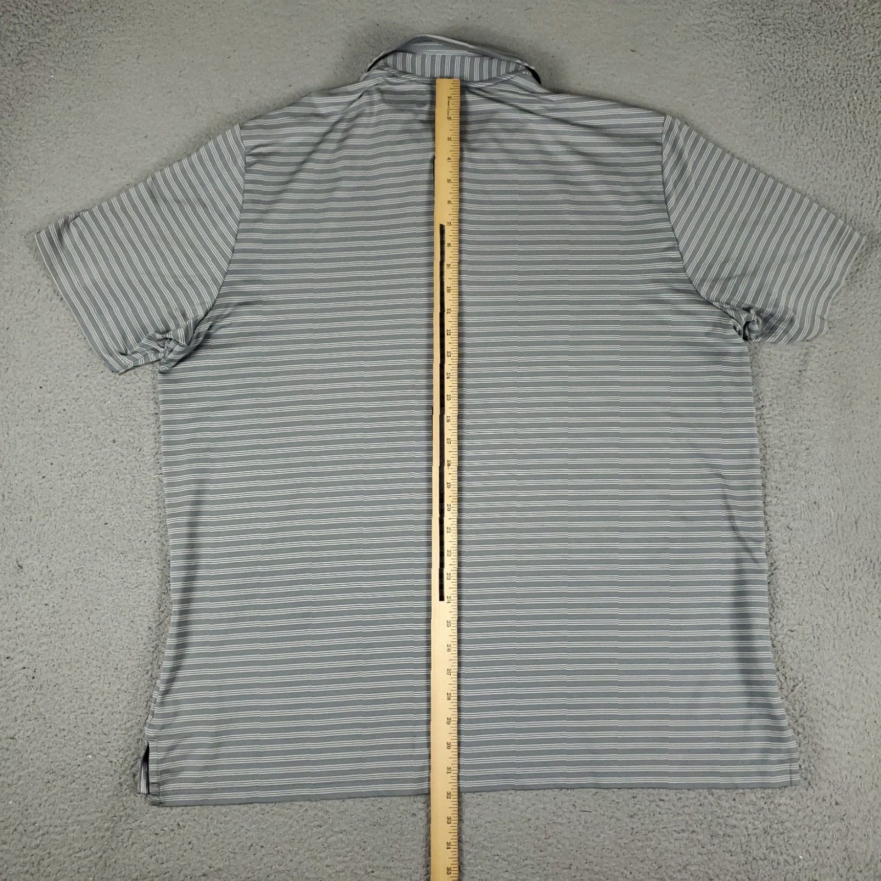 Adidas Adidas Polo Shirt Mens XL Gray Striped Polo Shirt Casual Golf Short Sleeve - Adidas Golf Casual Men’s XL Gray Stripe Polo Size US XL / EU 56 / 4 - 4 Thumbnail