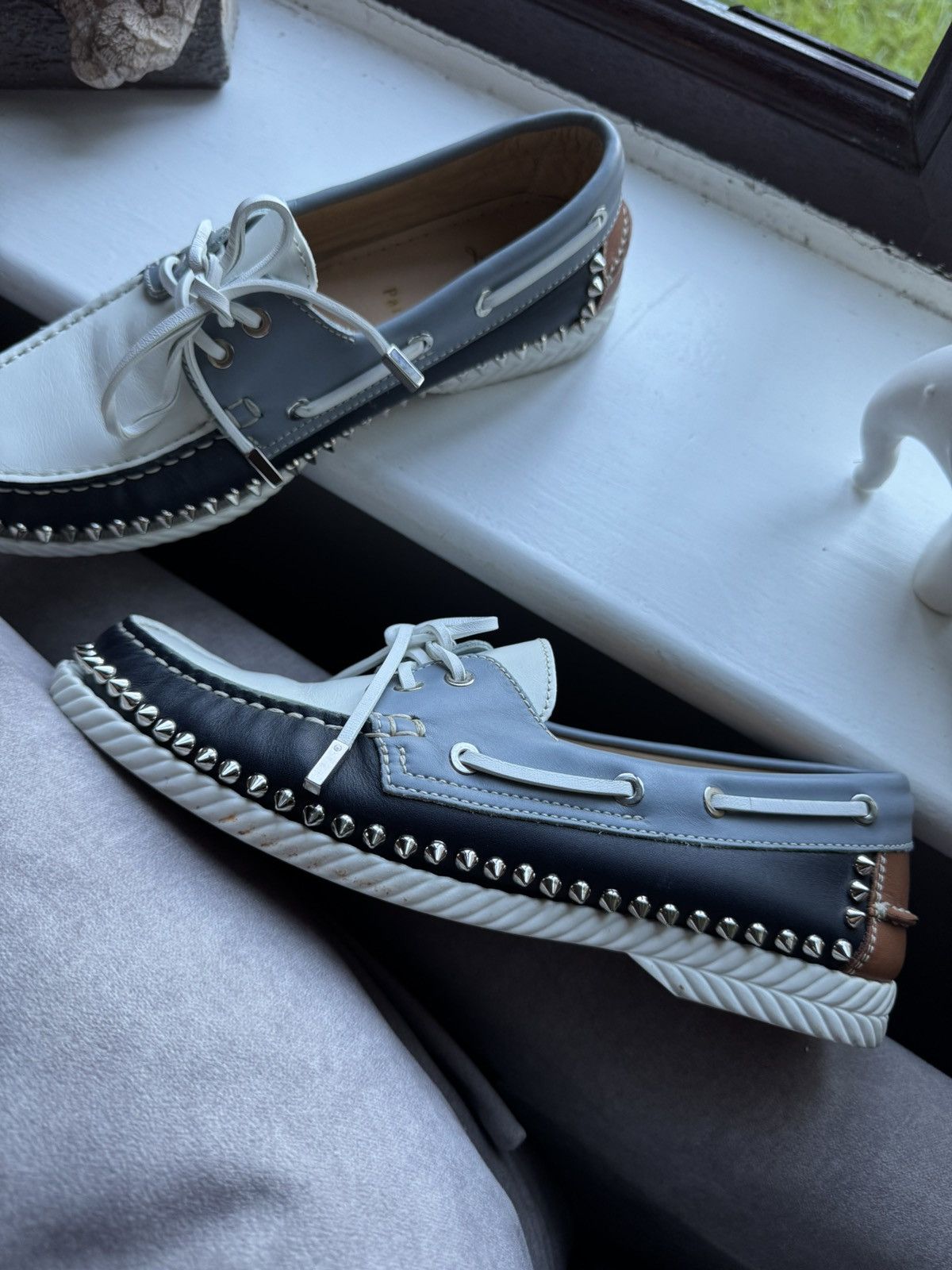 Christian Louboutin Christian Louboutin Steckel Boat Deck Flats sz 41.5 see phot Size US 8.5 / EU 41-42 - 1 Thumbnail