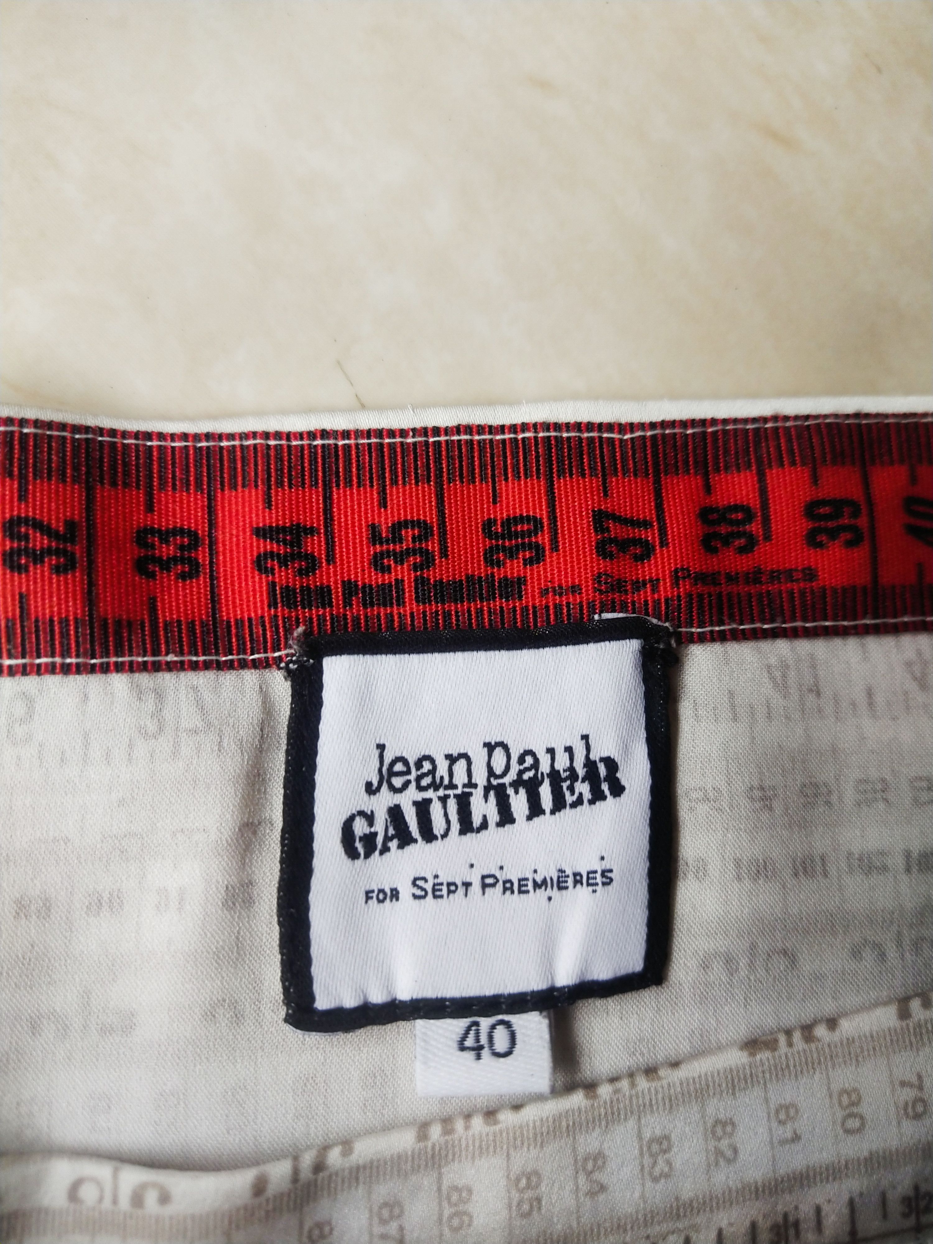 Jean Paul Gaultier Jean Paul Gaultier for Sept Premières Tape Measure Top Size L / US 10 / IT 46 - 5 Thumbnail