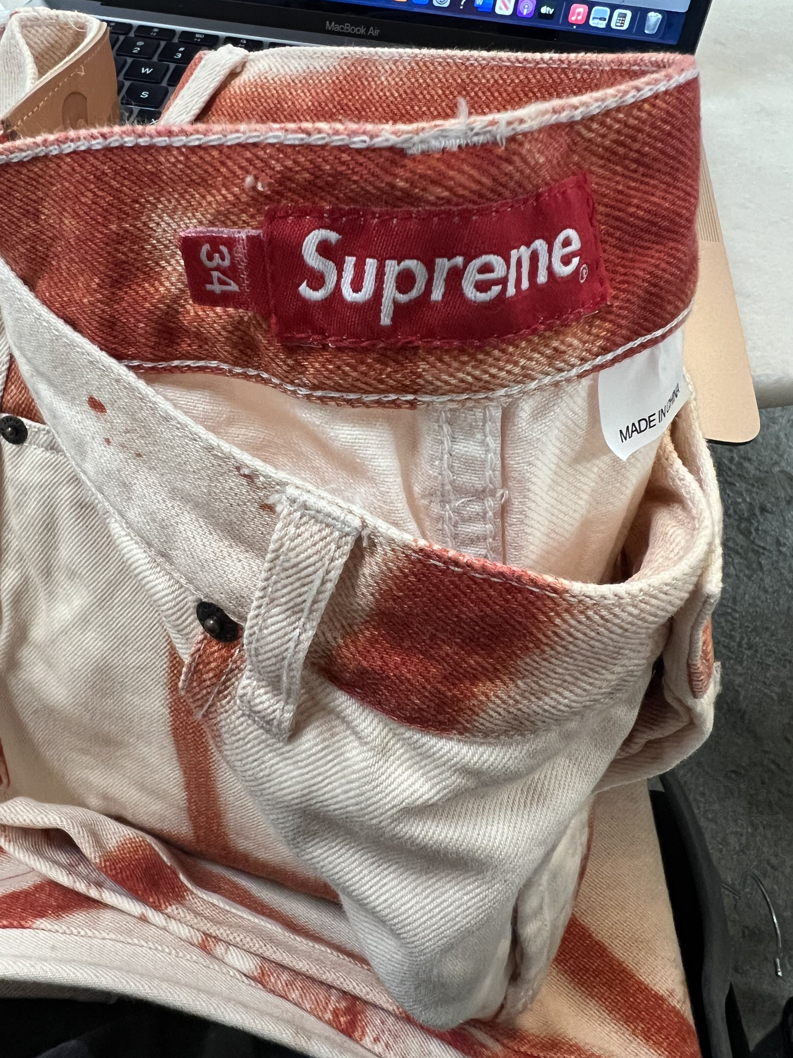 Supreme Spray Paint Carpenter Jean Size US 34 / EU 50 - 3 Thumbnail
