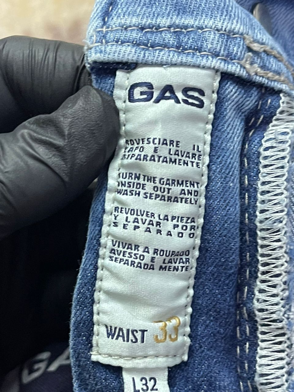 GAS GAS Blue Jeans Size US 34 / EU 50 - 7 Thumbnail
