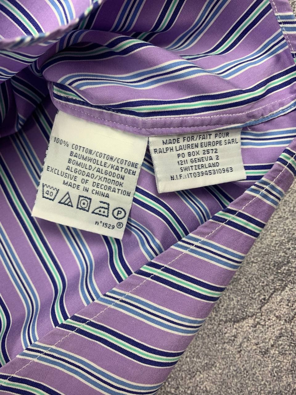 Polo Ralph Lauren Polo Ralph Lauren Men's Shirt Purple Striped Size US XL / EU 56 / 4 - 21 Thumbnail