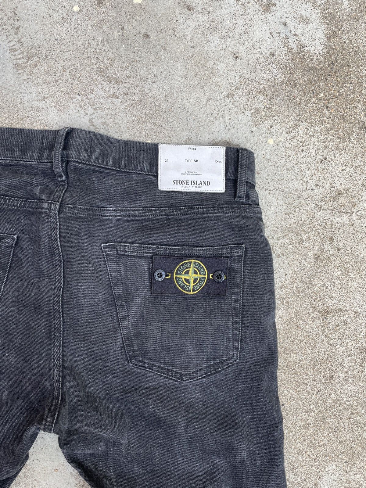 Stone Island Stone Island Faded Black Slim-Fit Denim Jeans Size US 34 / EU 50 - 3 Thumbnail