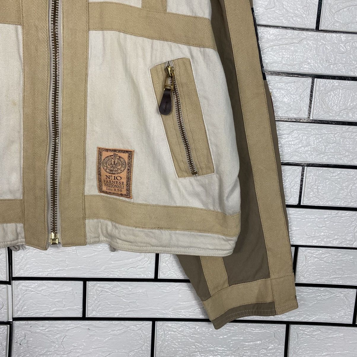 Hysteric Glamour 📌Cropped Zipper Denim Chore Jacket Farnese Big Logo Size US L / EU 52-54 / 3 - 7 Thumbnail