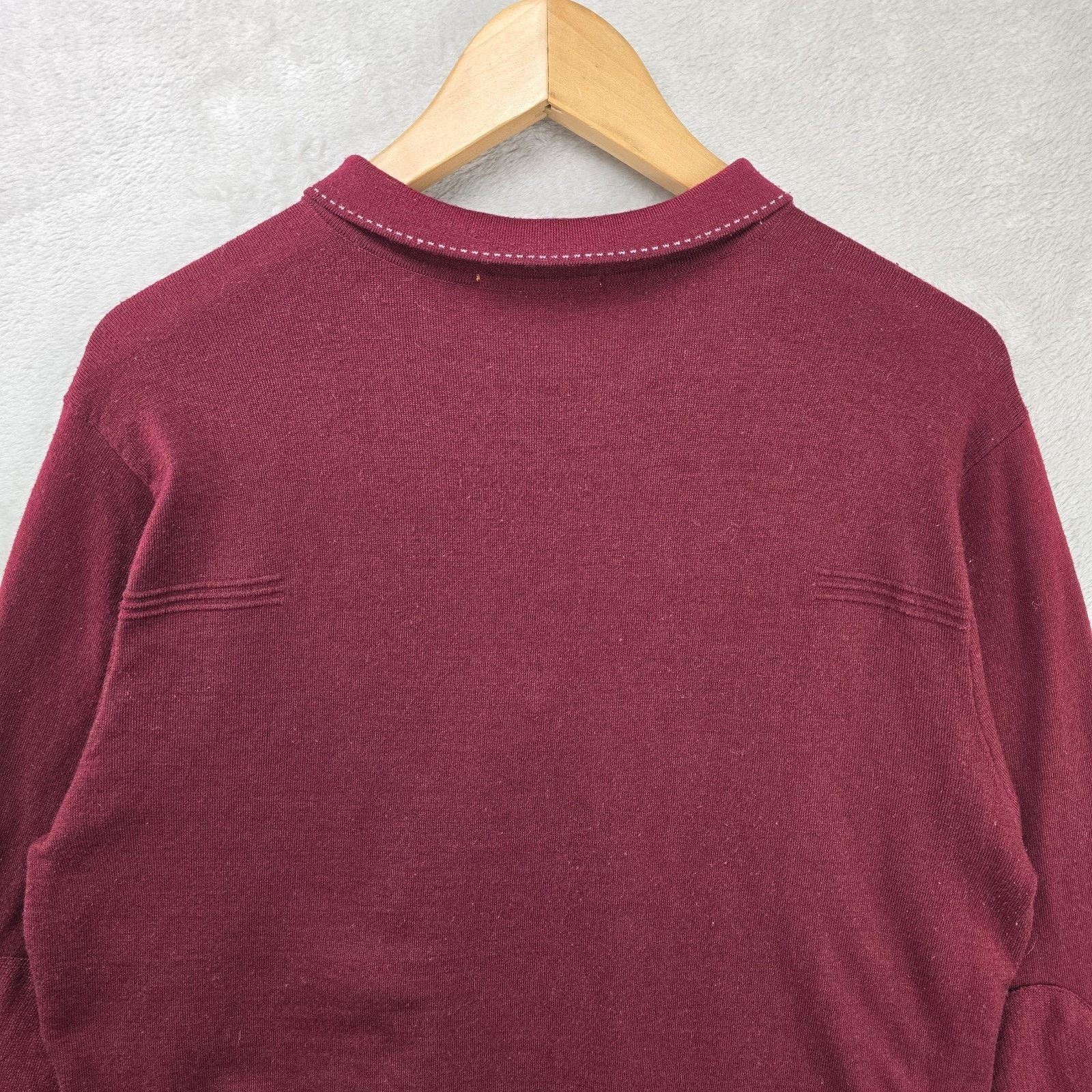 Other JM by Johnny Manglani 1/4 Zip Sweater Mens Large 54 Wool Size US L / EU 52-54 / 3 - 13 Thumbnail