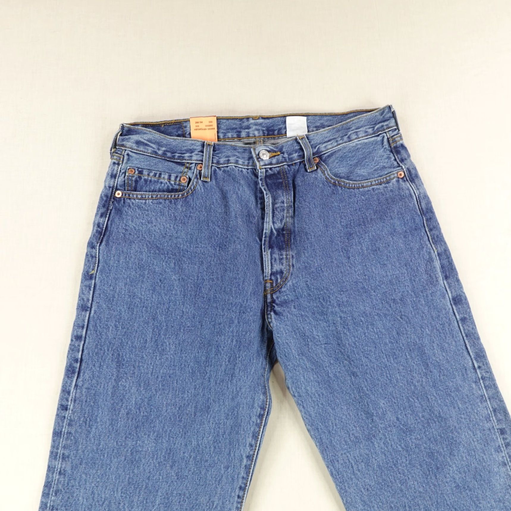 Levi's VINTAGE Levi's Jeans Mens 36x32 Straight Fit Cotton Denim Blue 501 Y2K Deadstock Size US 34 / EU 50 - 2 Thumbnail