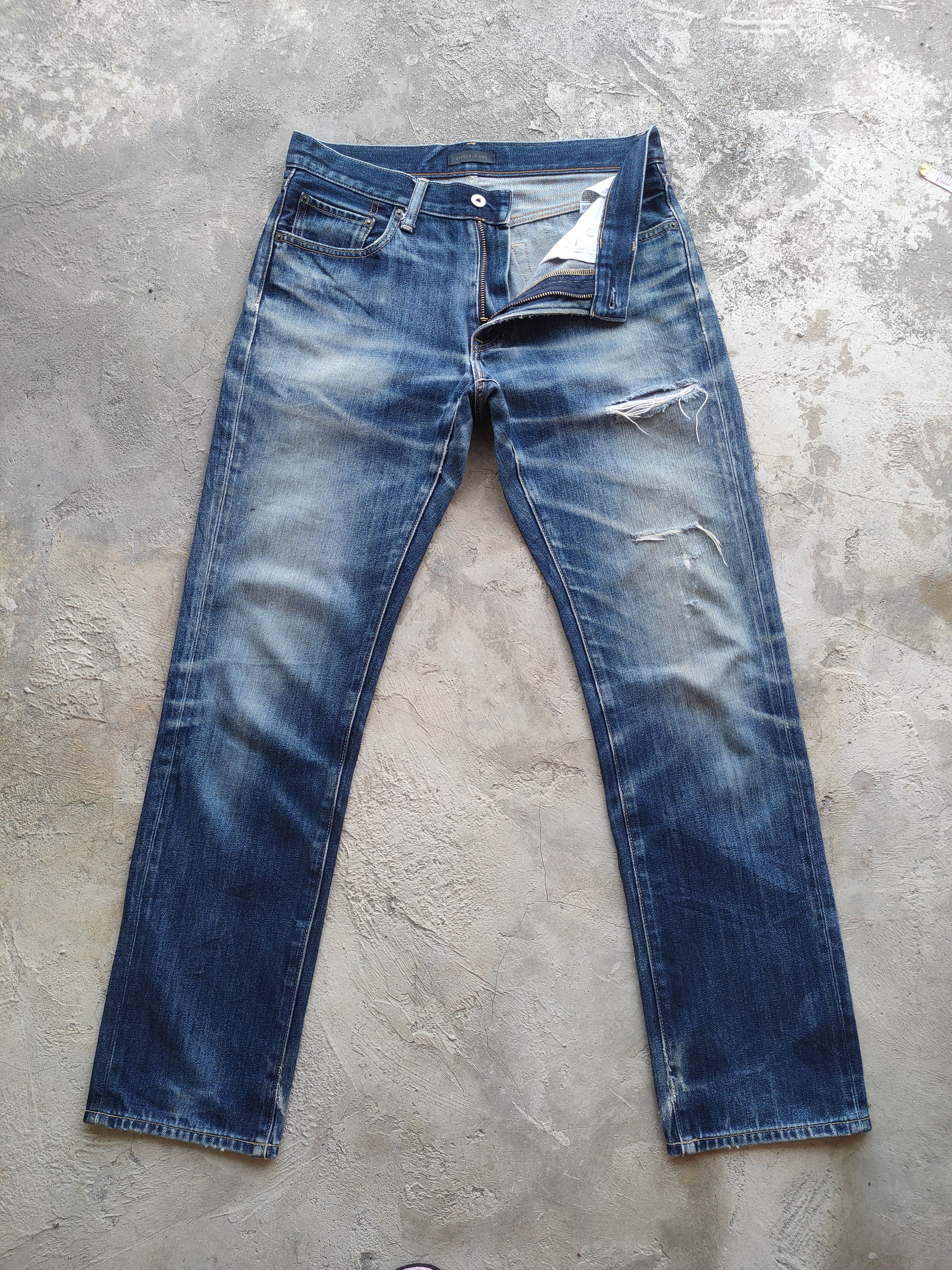 Japanese Brand W32 VINTAGE JAPANESE FADED DISTRESSED JEAN PANTS Size US 32 / EU 48 - 7 Thumbnail