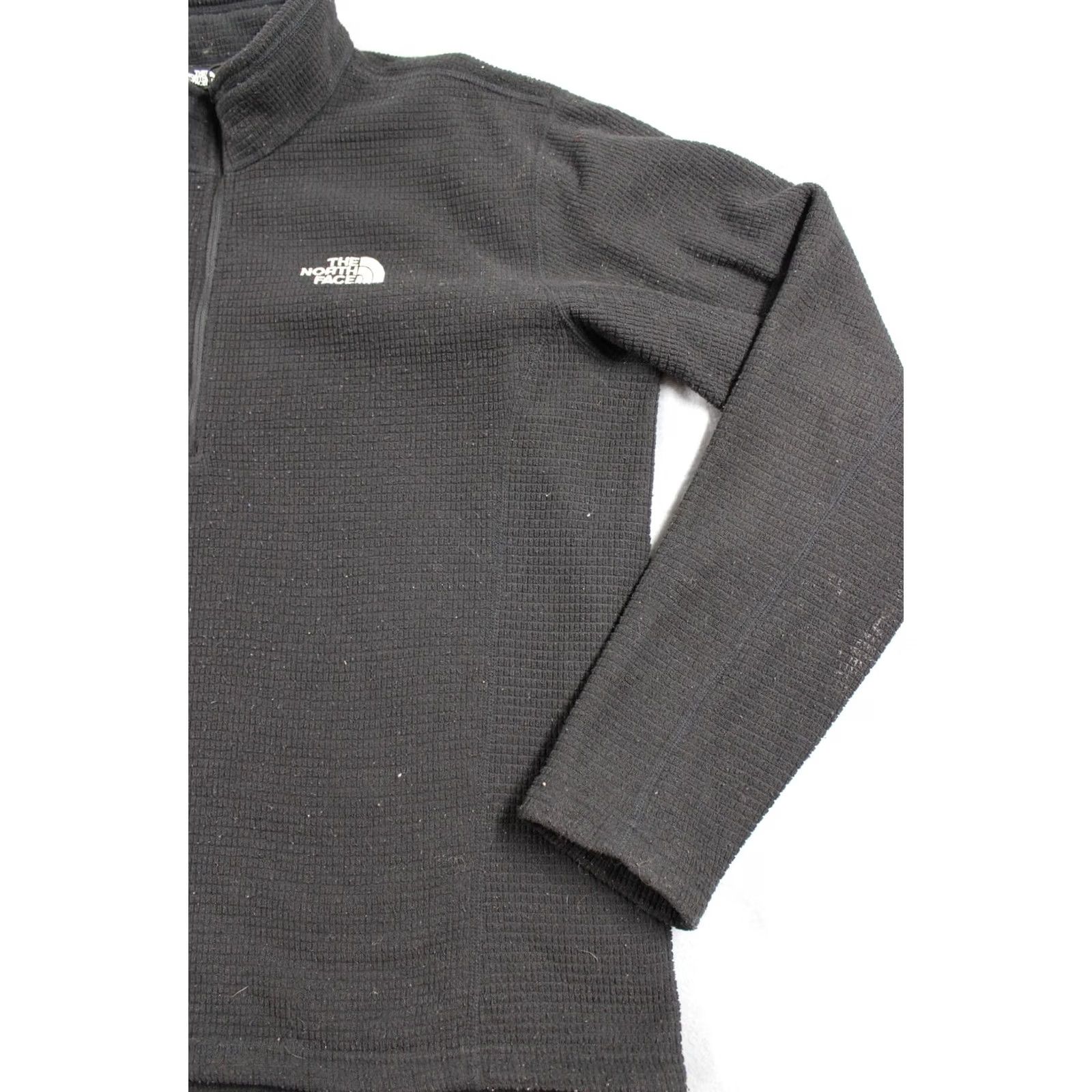 The North Face North Face Pullover Mens L Black Grid Fleece 1/4 Zip Hiking Warm Size US L / EU 52-54 / 3 - 2 Thumbnail