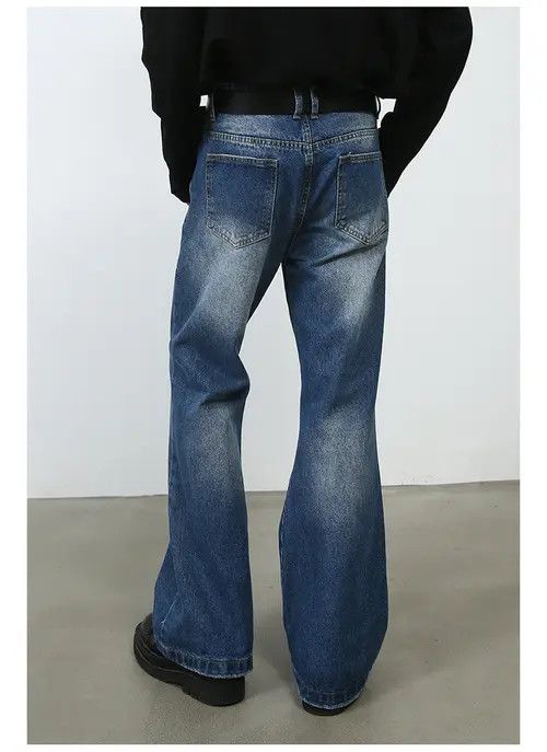 VIBE Men's American street style straight flared cleanfit jeans Size US 32 / EU 48 - 7 Thumbnail