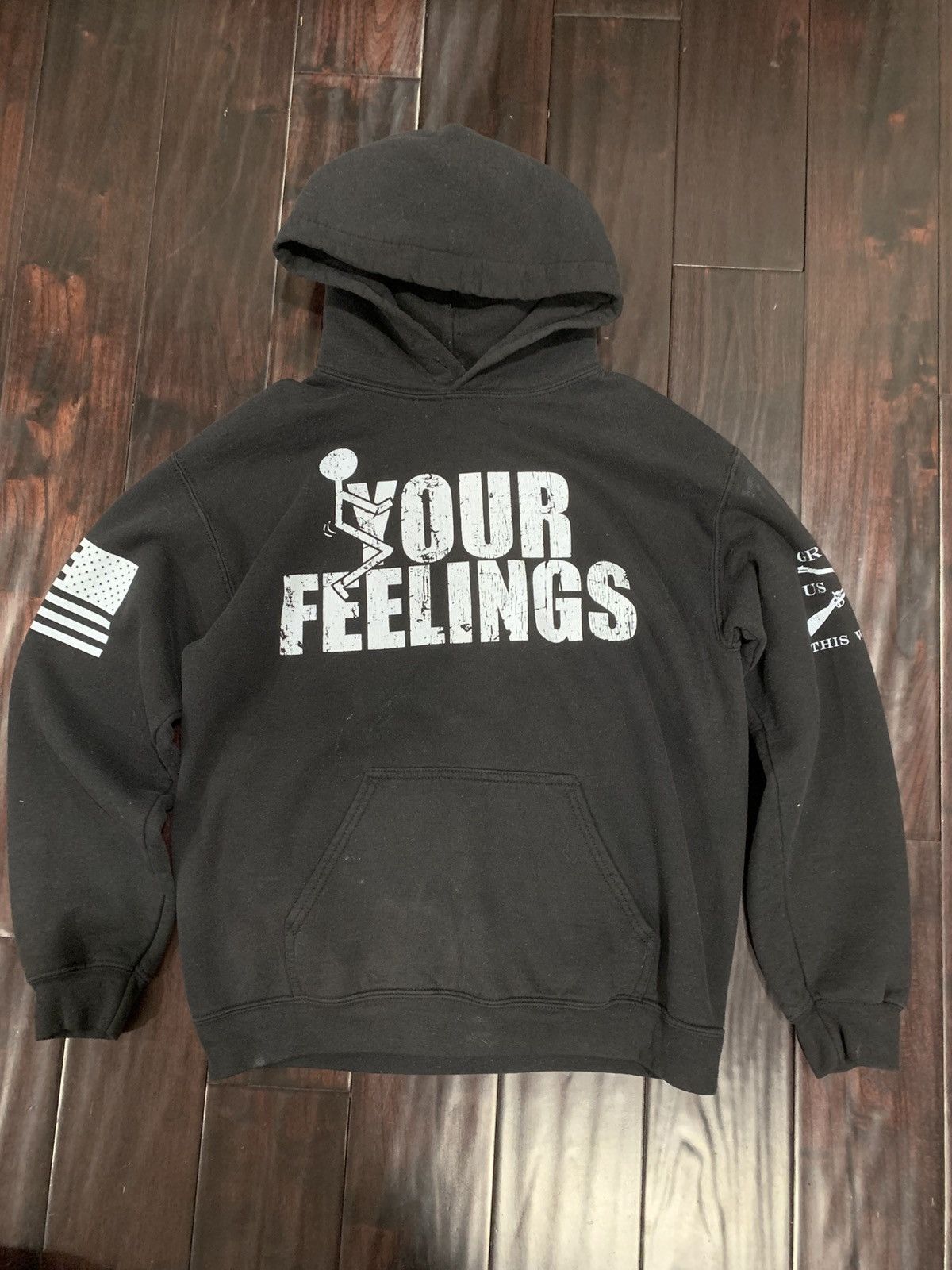 Vintage grunt style f*ck your feelings hoodie