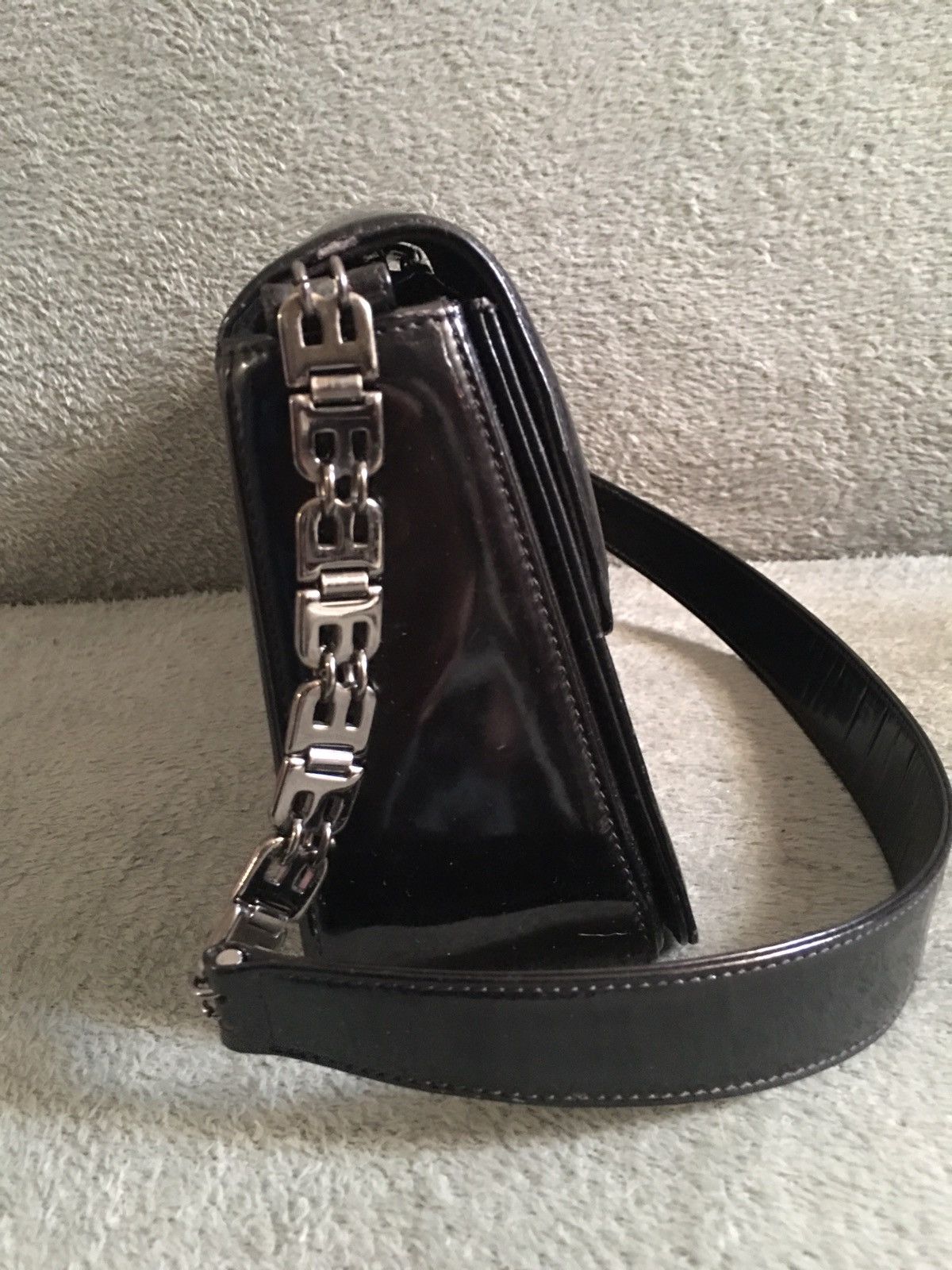 Bally BALLY Switzerland Black Patent Leather Shoulder Bag Size ONE SIZE - 6 Thumbnail