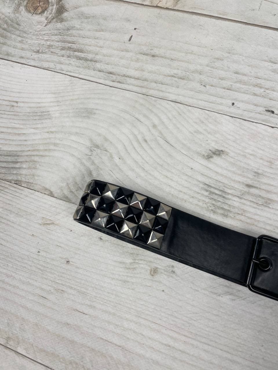 Vintage VINTAGE PUNK BELT LEATHER PYRAMID STUDDED 90S Y2K Size ONE SIZE - 12 Thumbnail