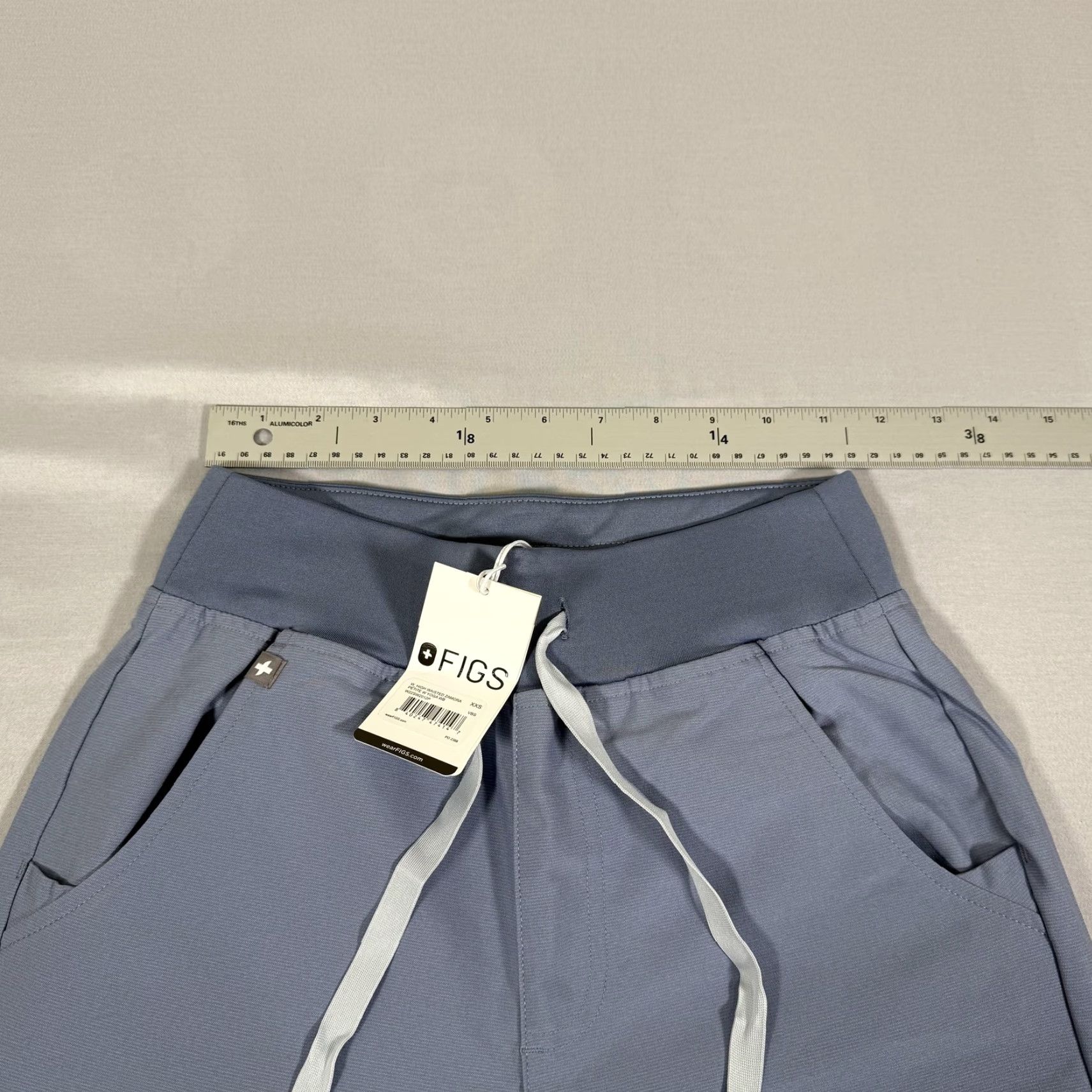 Vintage FIGS Womens 2XS Zamora Jogger Pants Blue High Waisted Medical Scrub VBS Pants Size 24" / US 00 / IT 34 - 7 Thumbnail