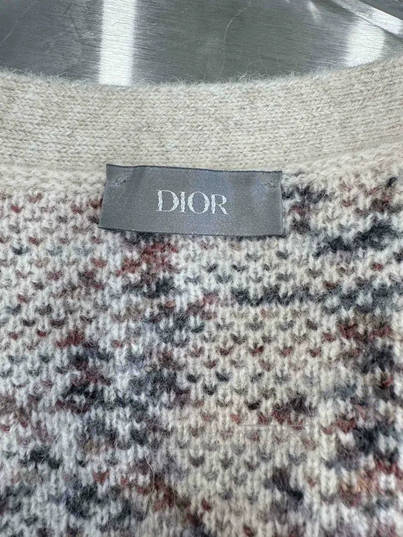 Dior Dior Beige old flower full print wool knitted cardigan coa Size M / US 6-8 / IT 42-44 - 3 Thumbnail