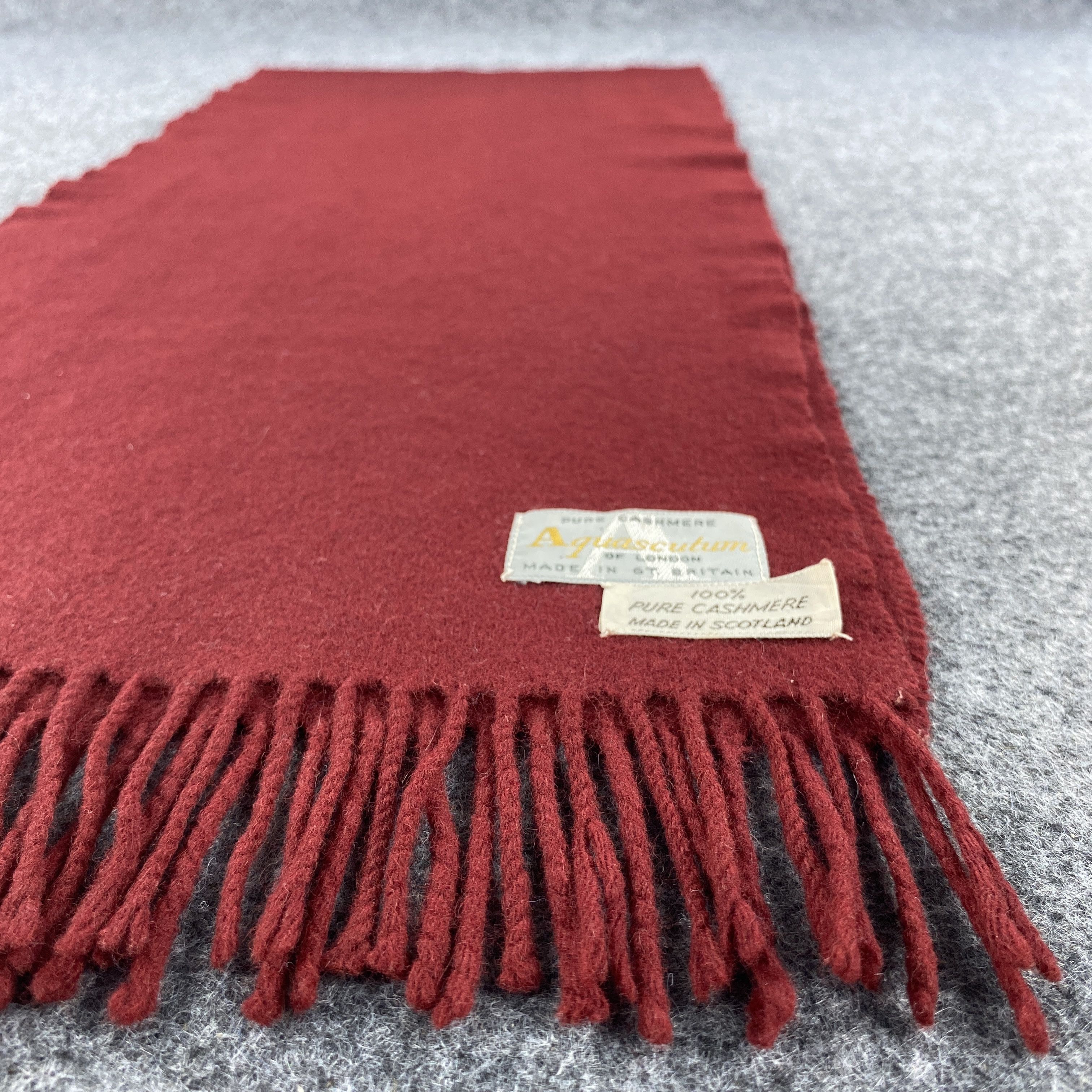Aquascutum × Vintage Aquascutum Scarf # Muffler # Neckwear # D493 Size ONE SIZE - 6 Thumbnail
