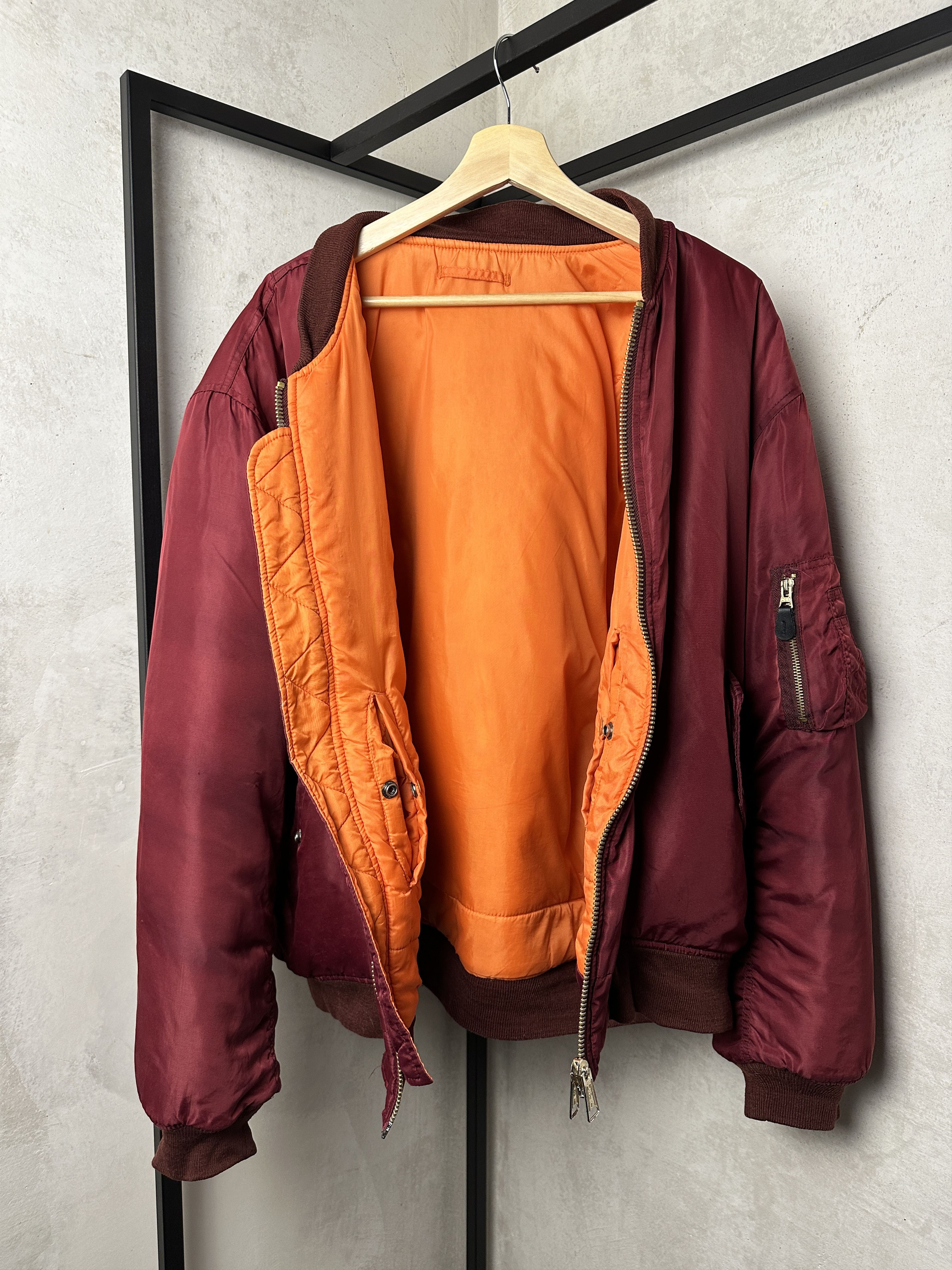 Vintage MA1 Reversible Bomber Jacket Size US XL / EU 56 / 4 - 4 Thumbnail