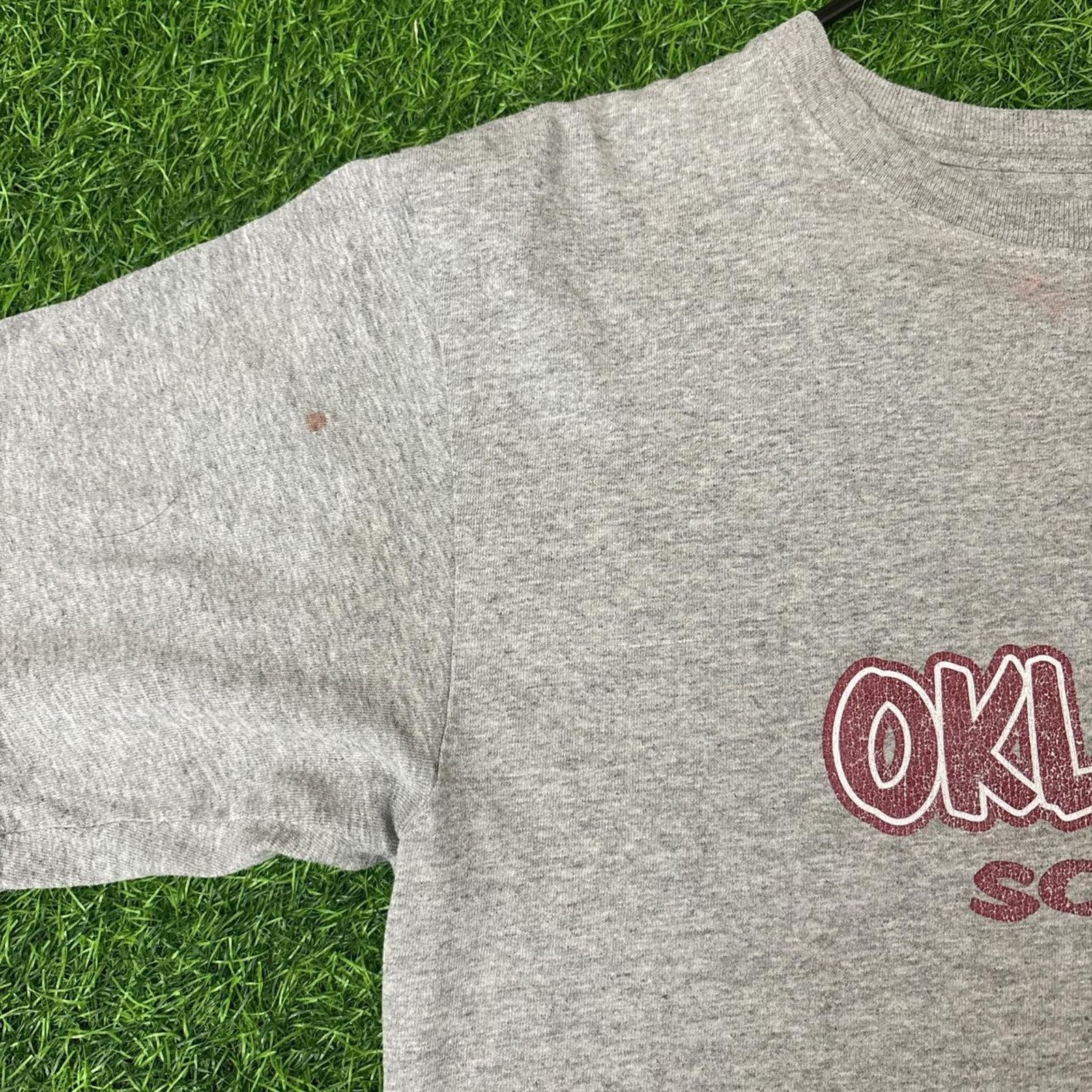 Pro Edge Men's Y2k Grey Oklahoma Sooners Graphic Tee Size US S / EU 44-46 / 1 - 4 Thumbnail