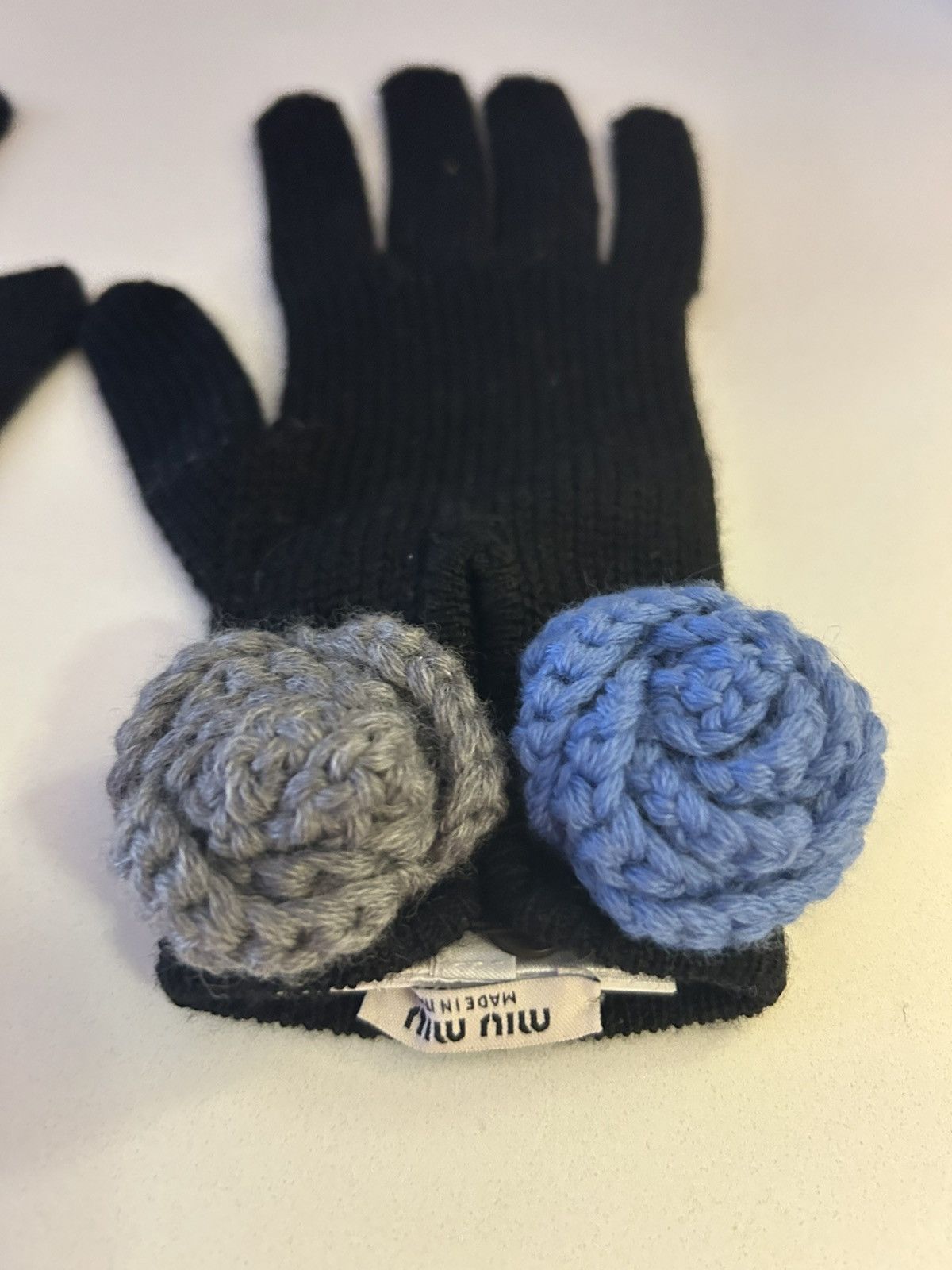 Miu Miu Miu Miu Crochet Gloves Size ONE SIZE - 3 Thumbnail
