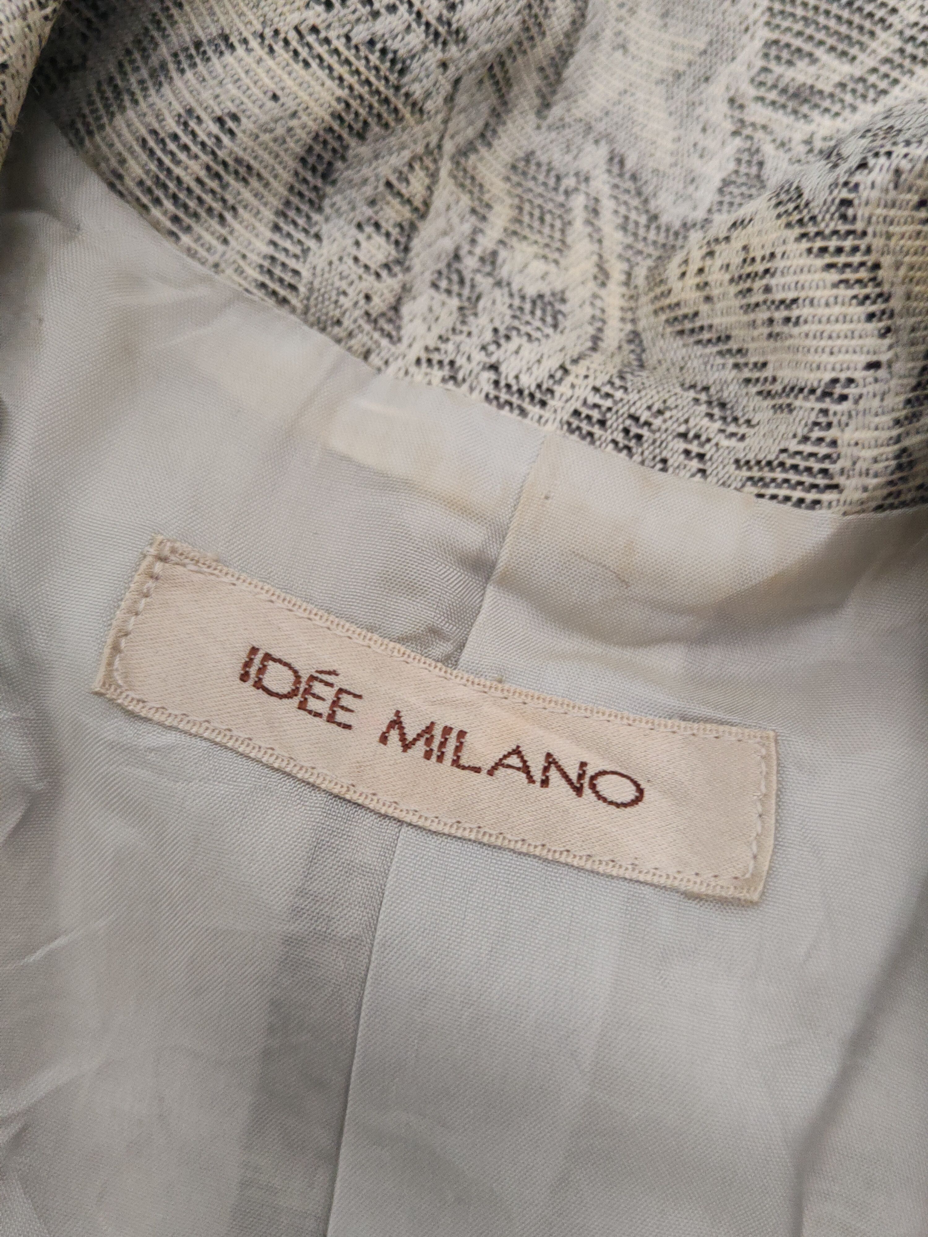 Japanese Brand × Vintage Retro Vintage Design 💥 Idee Milano Gray Blazers Size S / US 4 / IT 40 - 11 Thumbnail