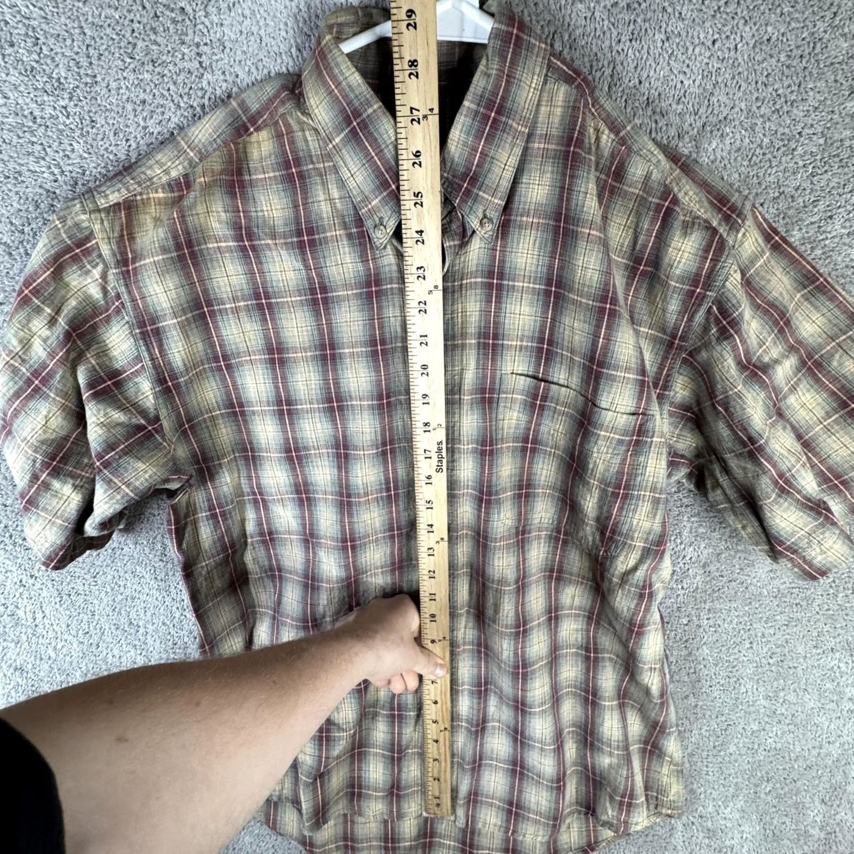Vintage Woolrich Shirt Mens Medium Beige Plaid Short Sleeve Button Front Casual Size US M / EU 48-50 / 2 - 7 Thumbnail