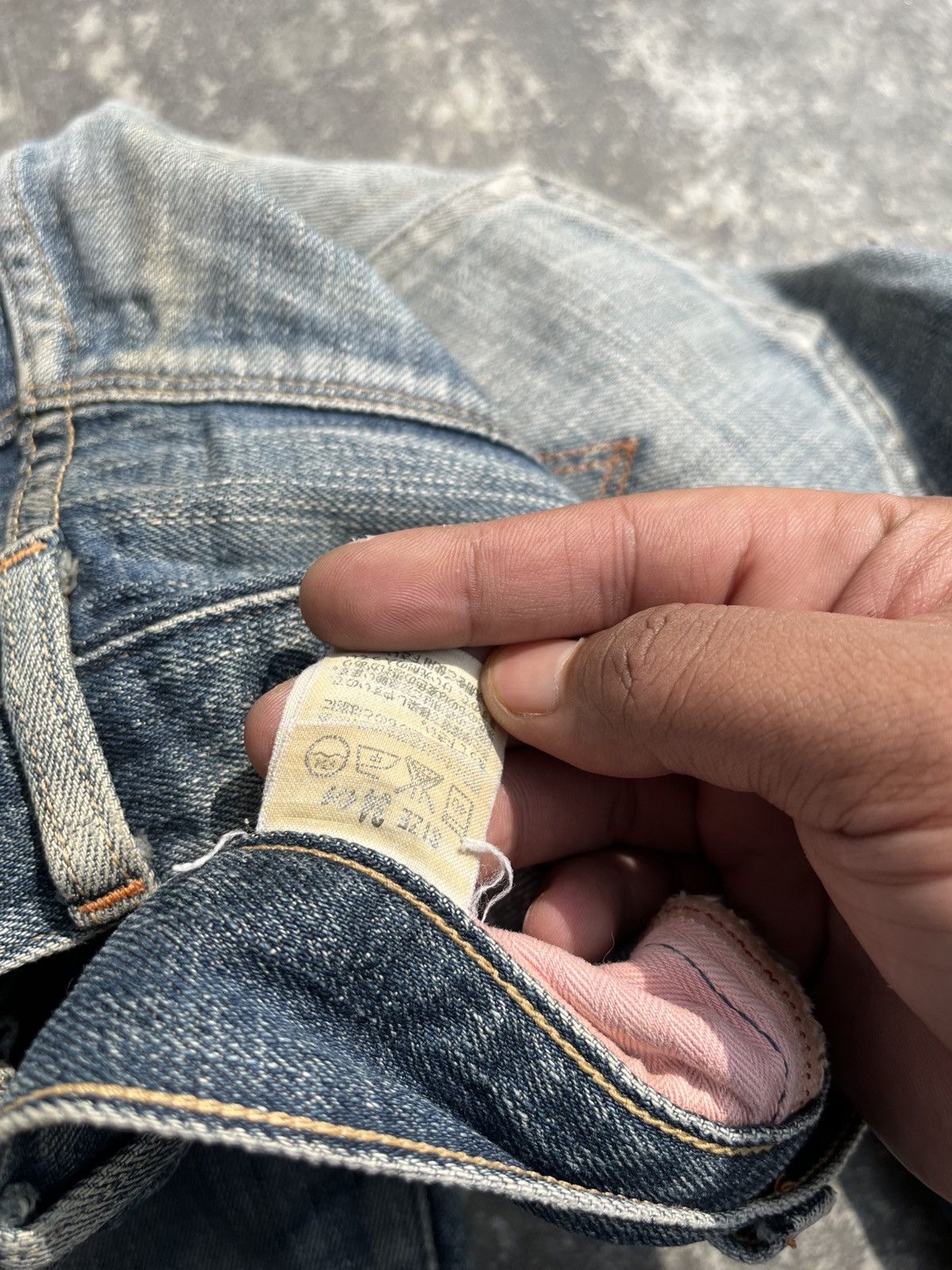 Hysteric Glamour × Levi's × Vintage Baggy 553 Selvadge Levis Blue Washed Denim Size US 34 / EU 50 - 8 Thumbnail