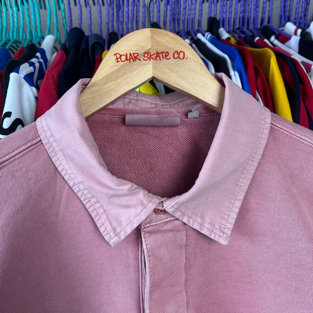 Carhartt Carhartt Baggy Pink Duster Script Sweatshirt Size L Size US L / EU 52-54 / 3 - 8 Thumbnail
