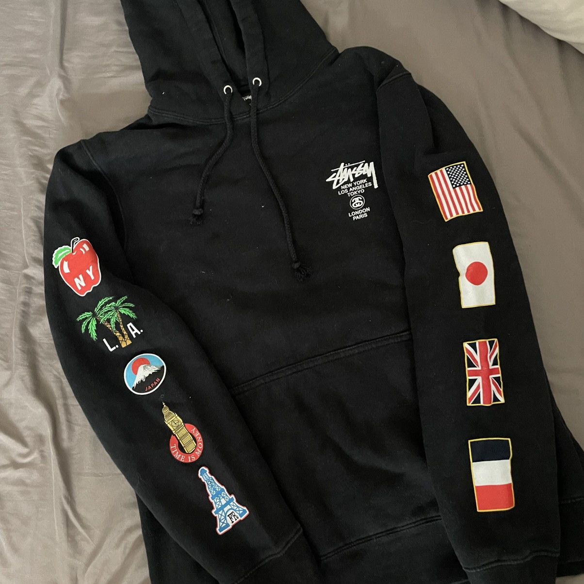 Stussy World Tour Flags Hoodie