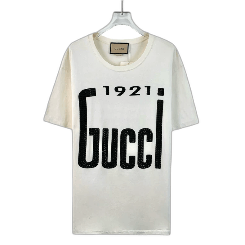 Gucci Gucci 1921 Logo Print Cotton T-Shirt Size US S / EU 44-46 / 1 - 1 Thumbnail