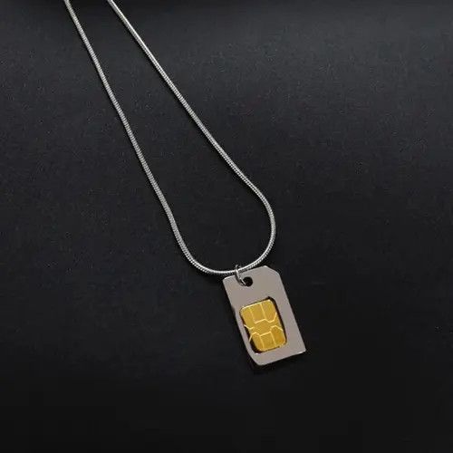Japanese Brand × Jewelry Stainless Steel SIM Card Necklace Size ONE SIZE - 4 Thumbnail