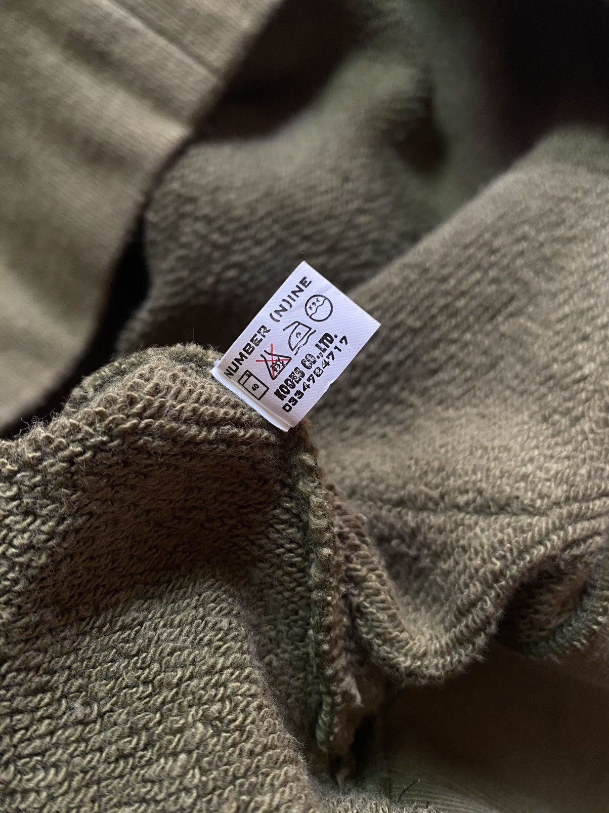 Japanese Brand × Number (N)ine × Takahiromiyashita The Soloist. Rare Vintage 90s Number Nine Blue Tag Fur Hoodie Size US L / EU 52-54 / 3 - 5 Thumbnail