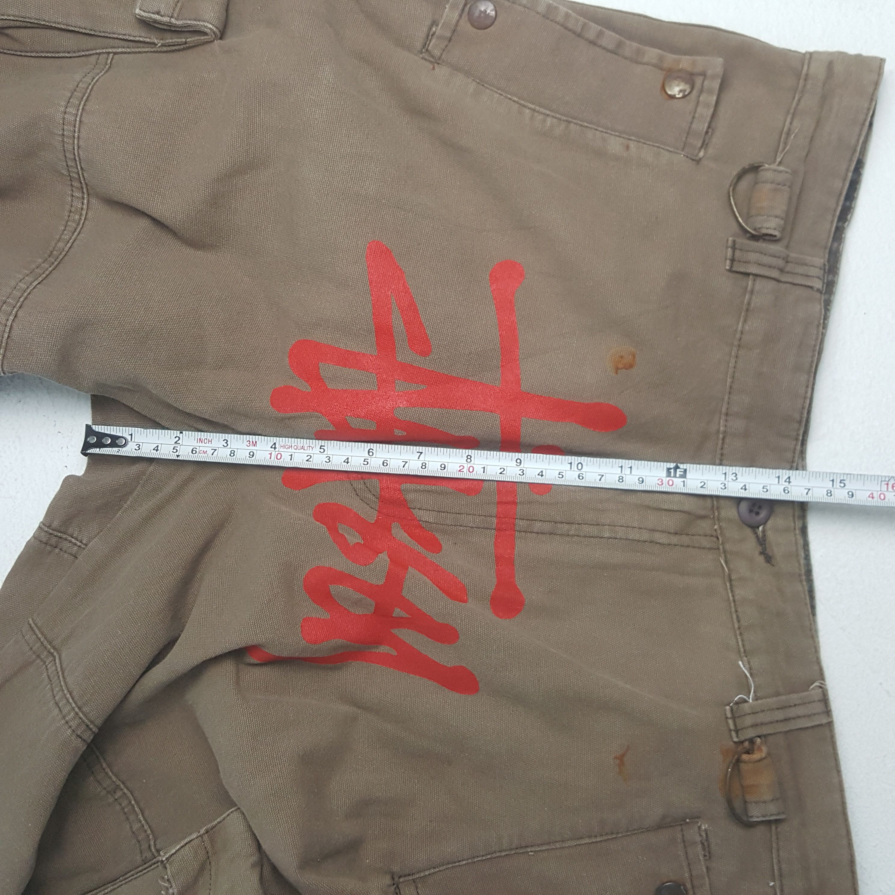 Stussy Vintage Stussy Streetwear Style Cargo Baggy Pants Size US 35 - 10 Thumbnail