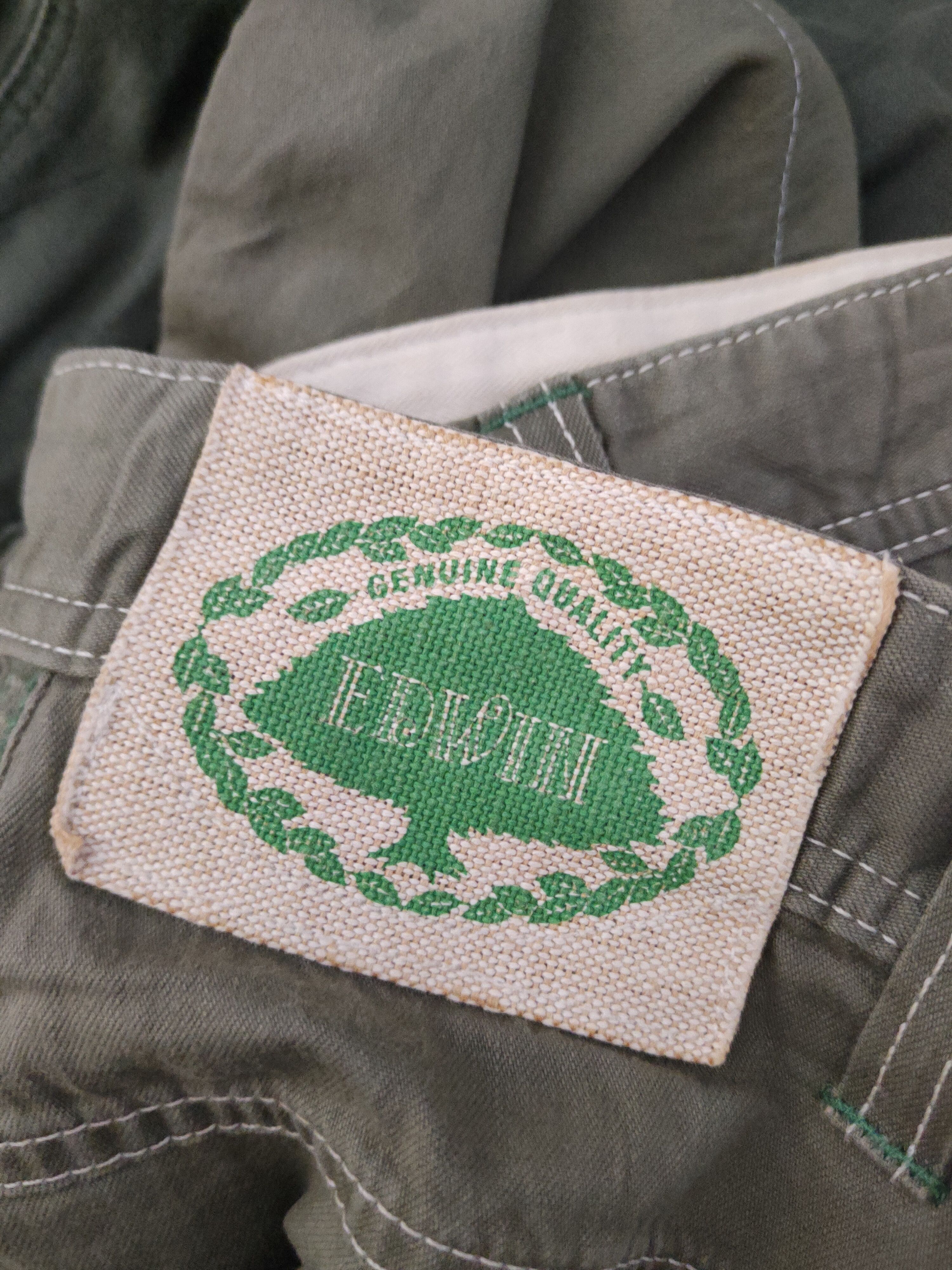 Edwin DL Edwin Green Multipocket Tactical Cargo Pants #817 Size US 35 - 13 Thumbnail