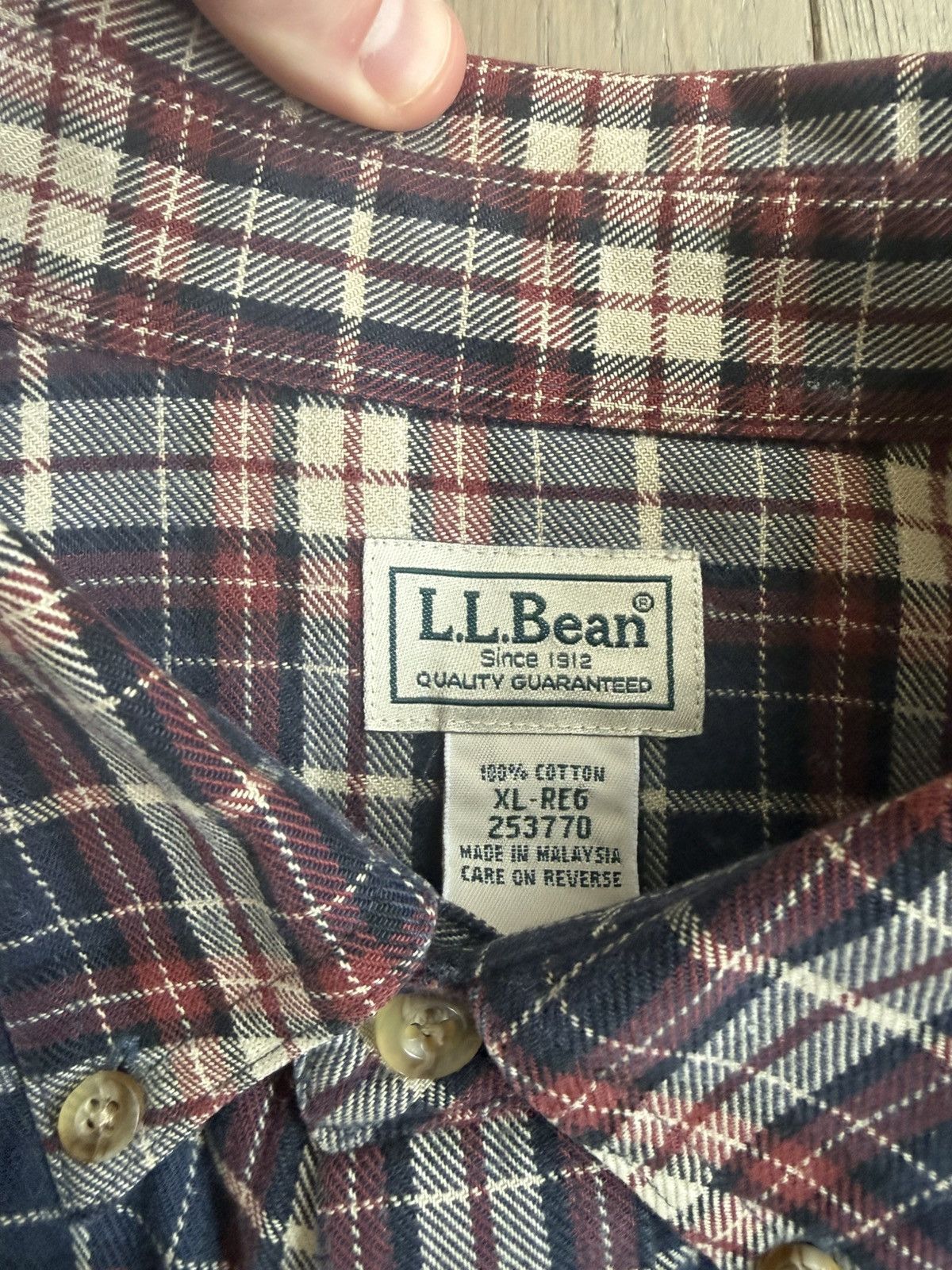 Flannel L.L Bean Vintage Flannel Shirt Size XL Size US XL / EU 56 / 4 - 2 Thumbnail