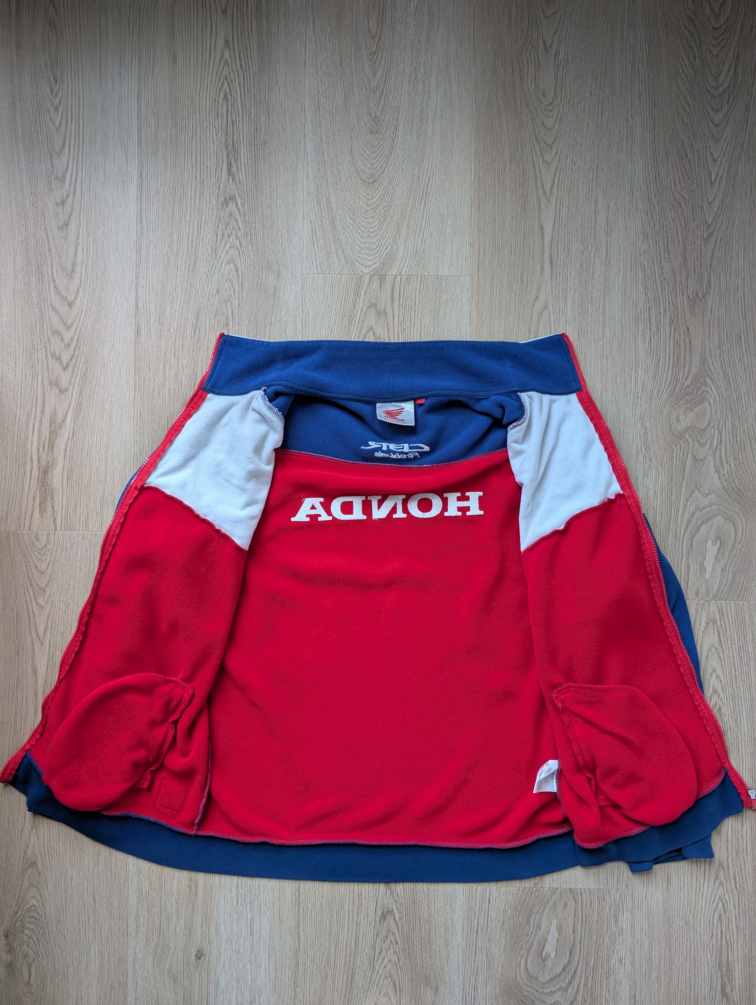 Honda Vintage Honda Racing Fleece Mens Moto Zip Jacket Size US L / EU 52-54 / 3 - 5 Thumbnail