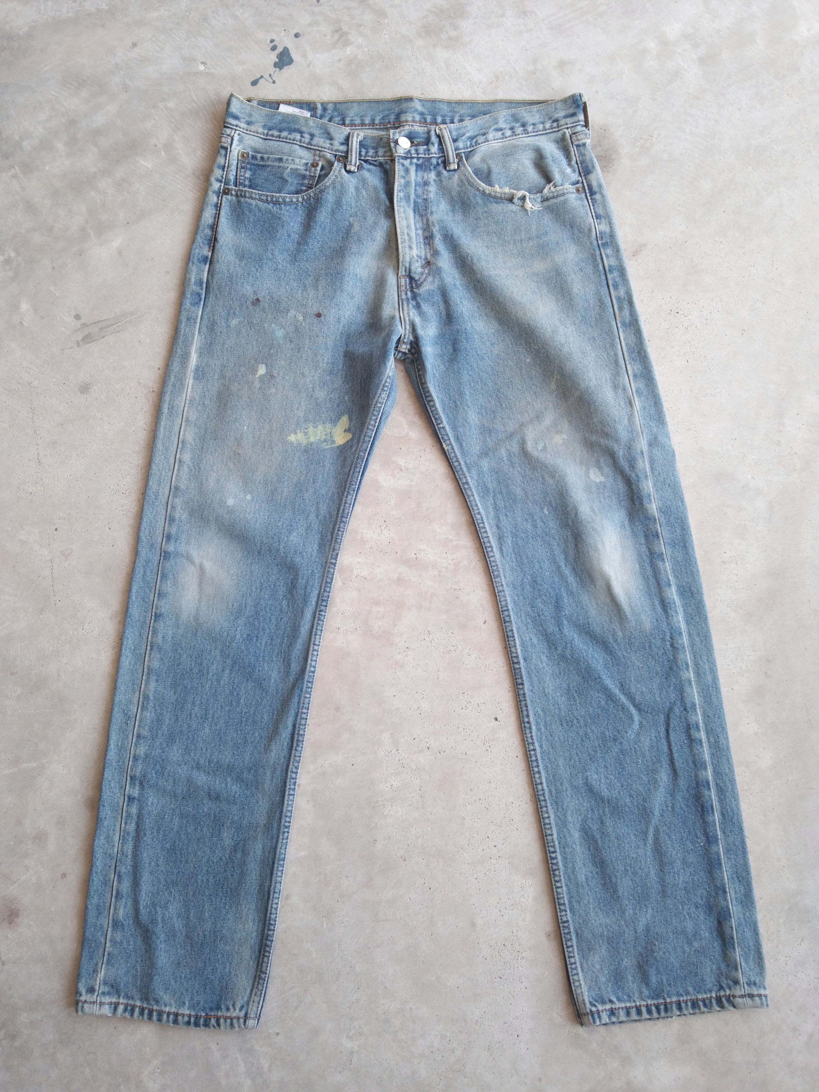 Levi's Vintage Levi's Jeans 505 Paint Splatter Distressed 34x32 Size US 34 / EU 50 - 1 Thumbnail
