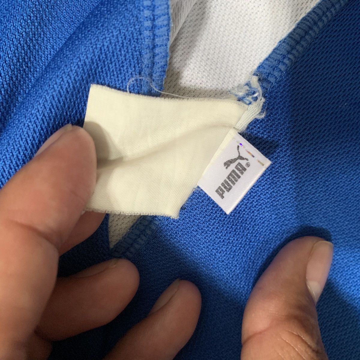 Puma × Vintage Vintage Y2K Puma Center Logo Football Jersey Size US L / EU 52-54 / 3 - 3 Thumbnail