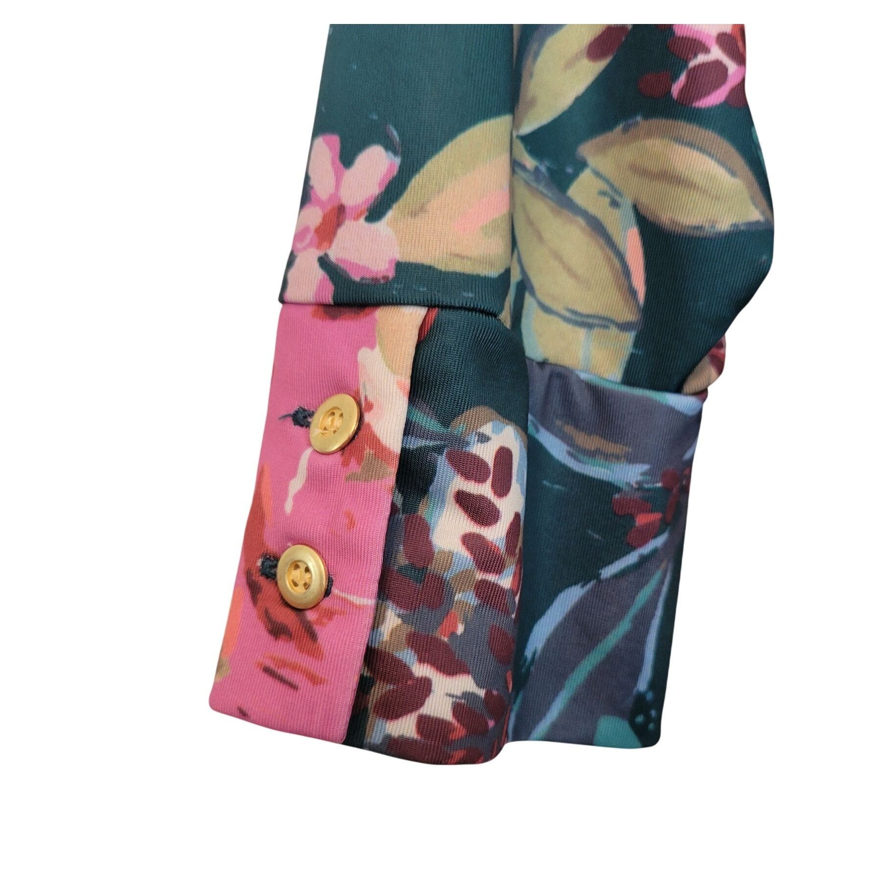 Other Vera Fishbaugh Vfish XS Tropical Floral Belted Dress Resort Size XS / US 0-2 / IT 36-38 - 6 Thumbnail