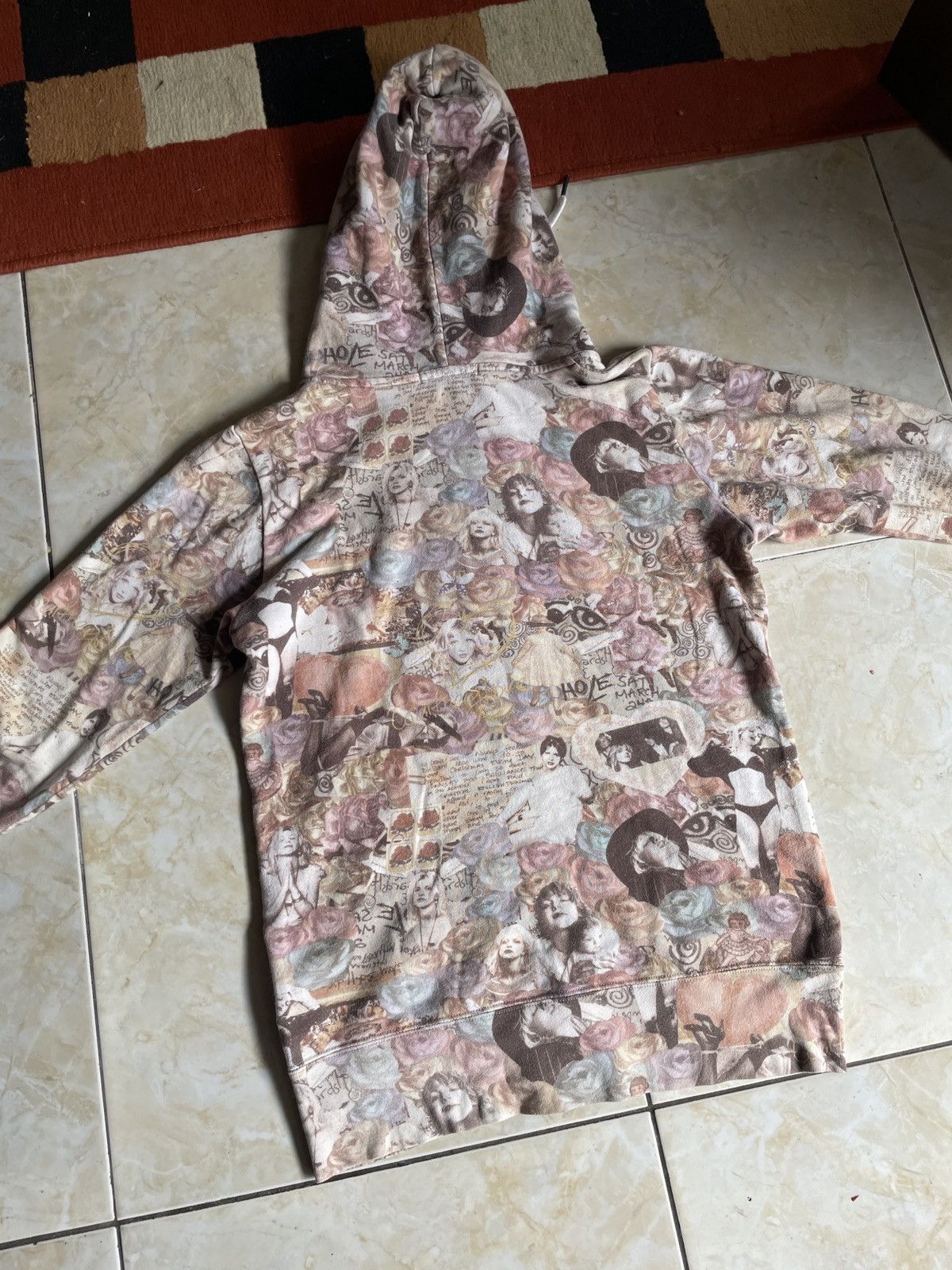 Hysteric Glamour x Courtney Love Allover Print Zipper Hoodie