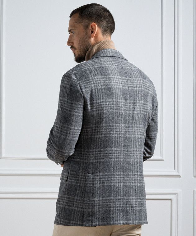 Brunello Cucinelli o1w1db10125 Suit Type Jacket in Grey Size US M / EU 48-50 / 2 - 5 Thumbnail