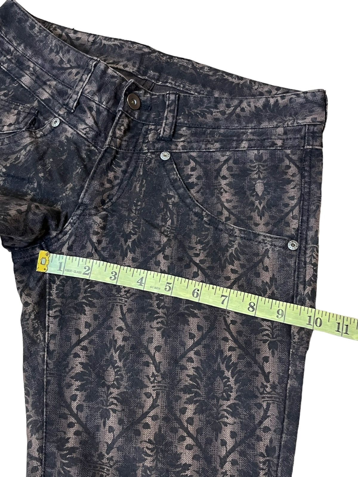 Japanese Brand SICK Y2K JAPANESE CULT CUSTOM CULTURE LOW RISE FLARED JEAN Size US 29 - 9 Thumbnail