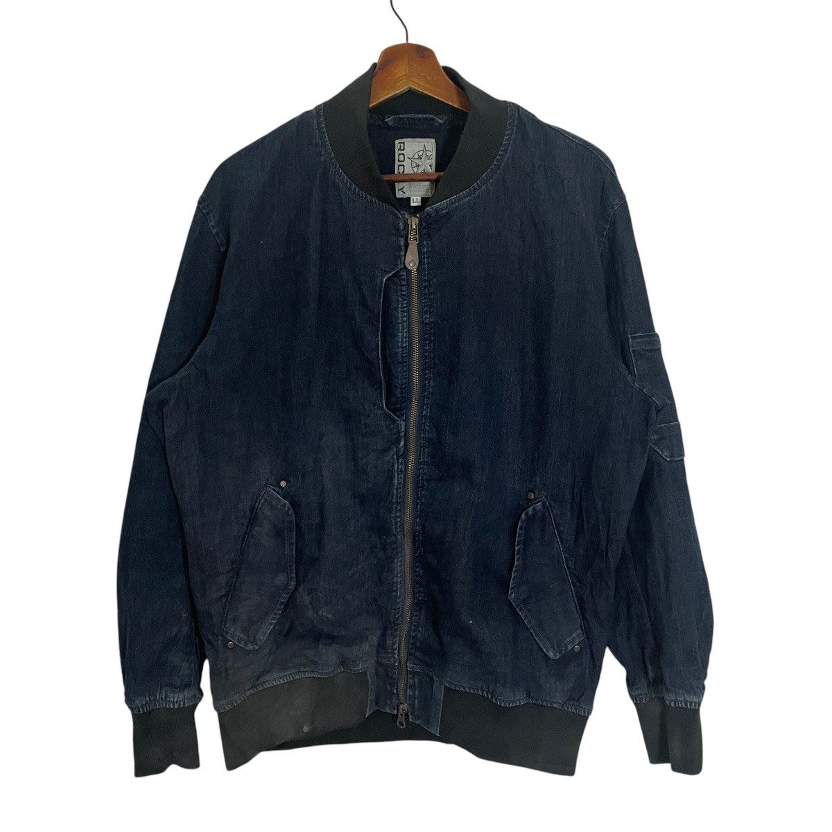 Jean Vintage Rocky Zipper Ups Denim Jacket Size US L / EU 52-54 / 3 - 1 Thumbnail