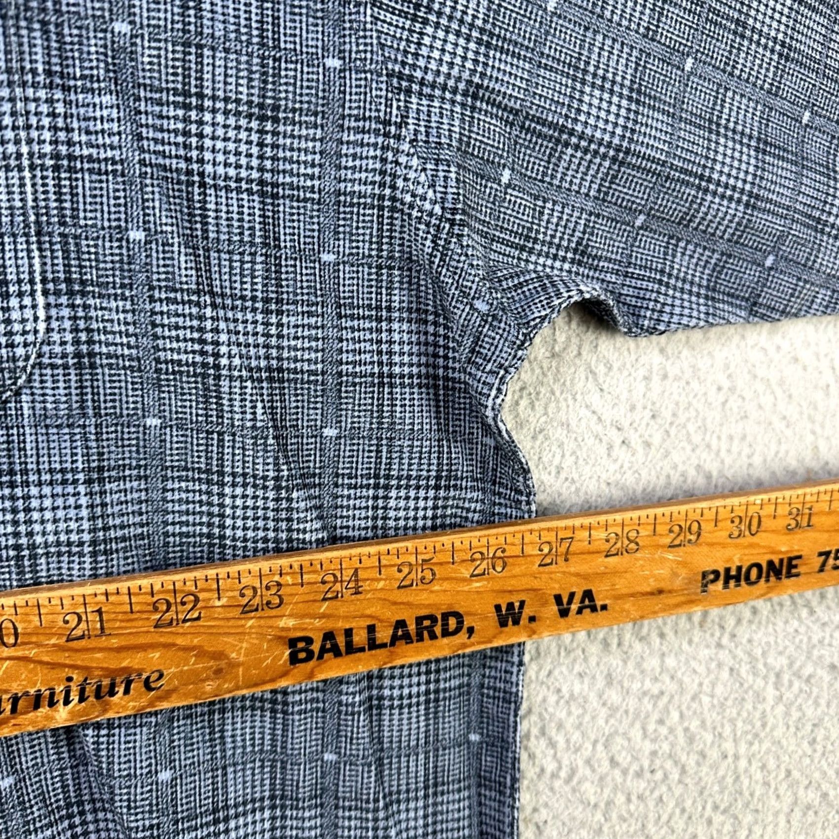 Haggar VINTAGE Haggar Generations Shirt Corduroy Mens 2XL Blue Plaid Button Down NEW Size US XXL / EU 58 / 5 - 7 Thumbnail